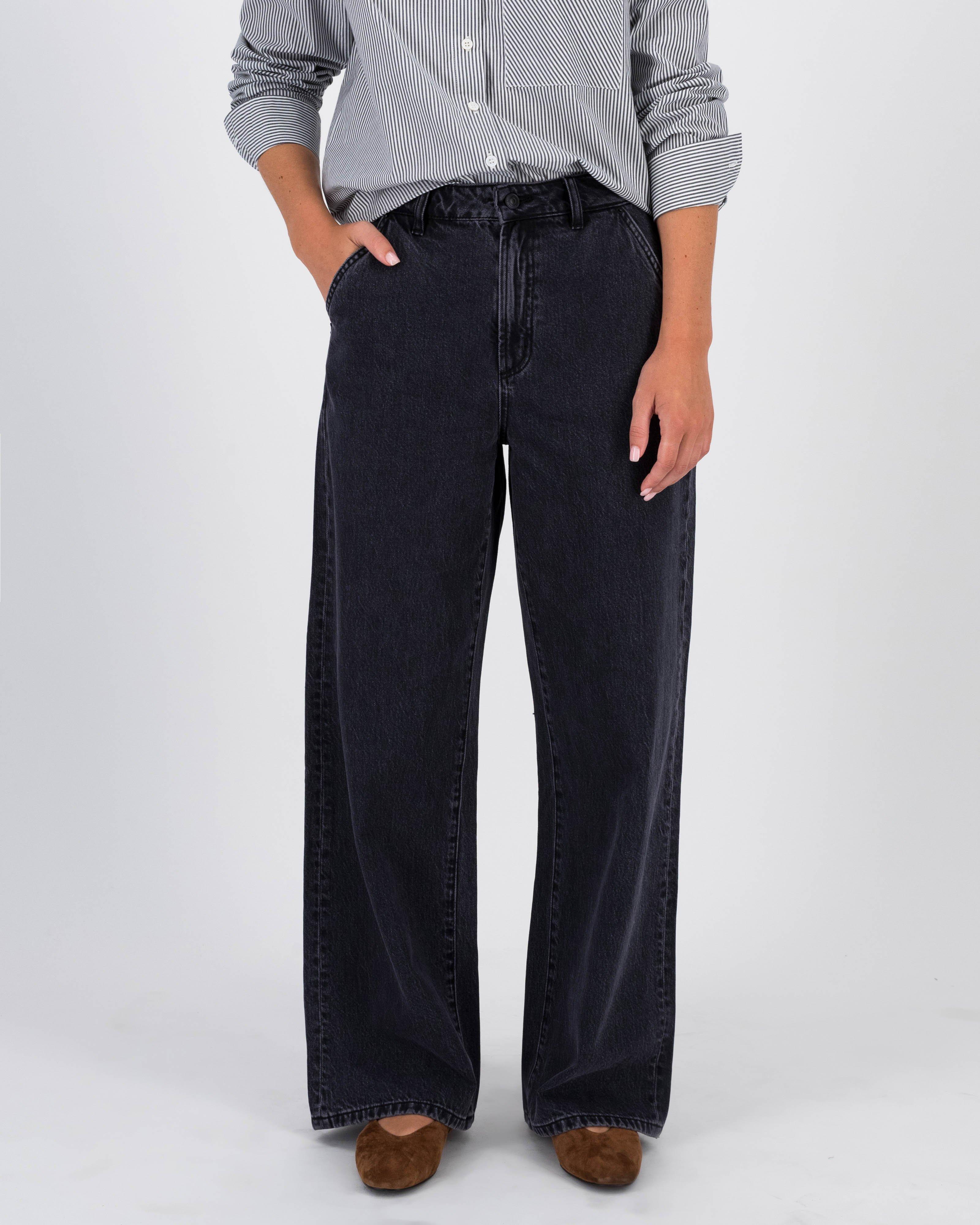 Willow Wide Leg Denim -  Charcoal