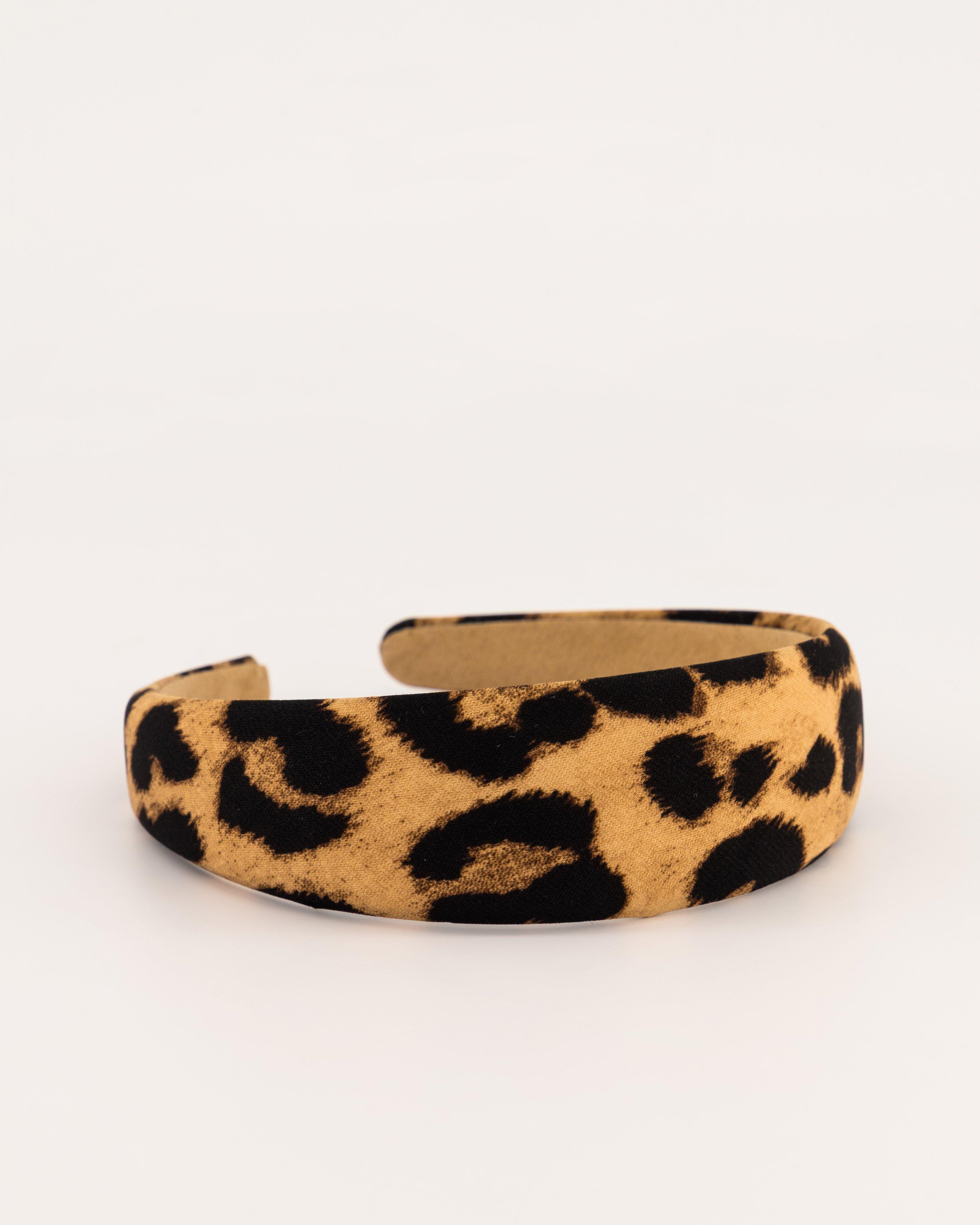 Animal Print Aliceband -  Brown