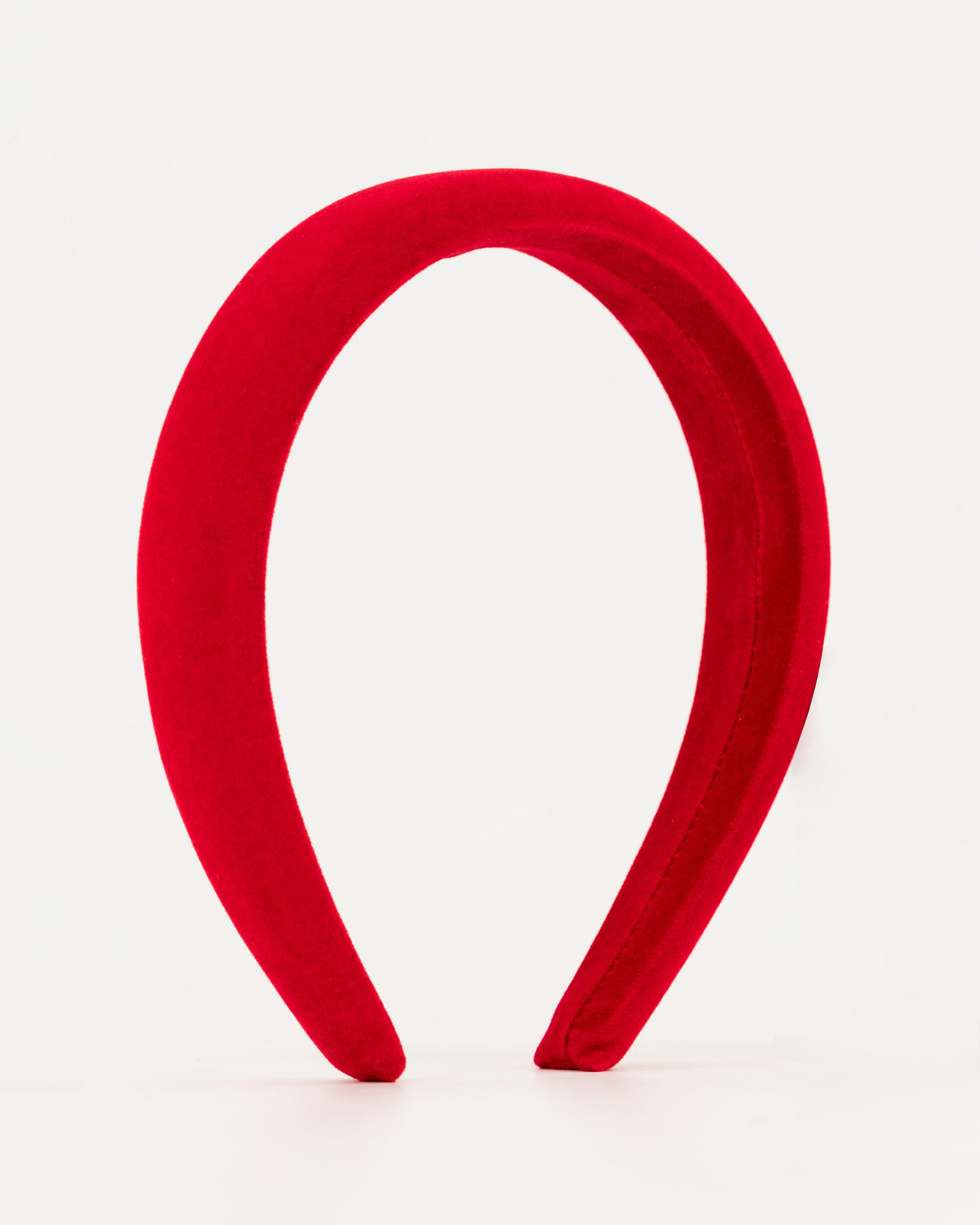 Velvet Aliceband -  Red
