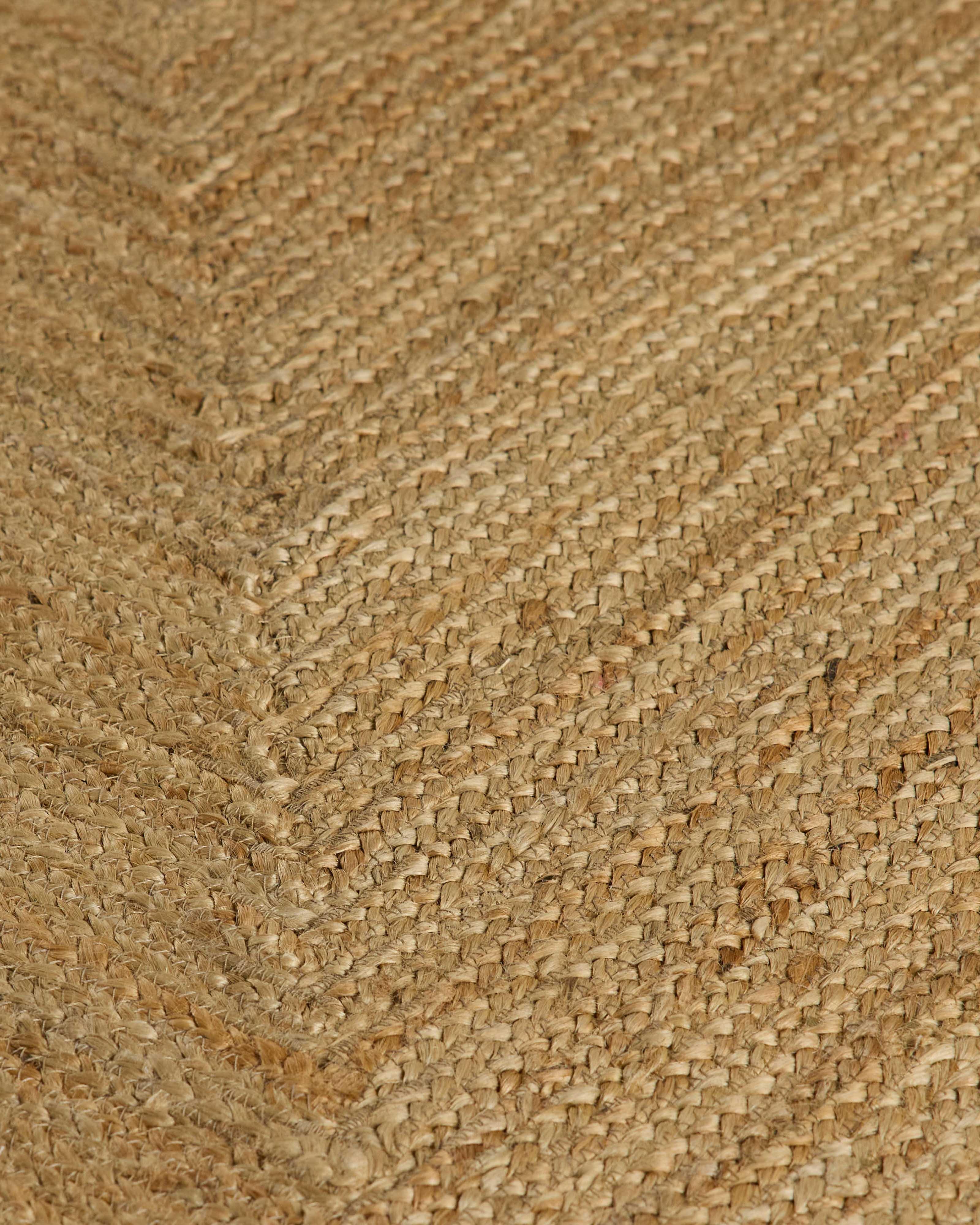 Scallop Border Jute Rug - 300cm x 400cm -  Oatmeal