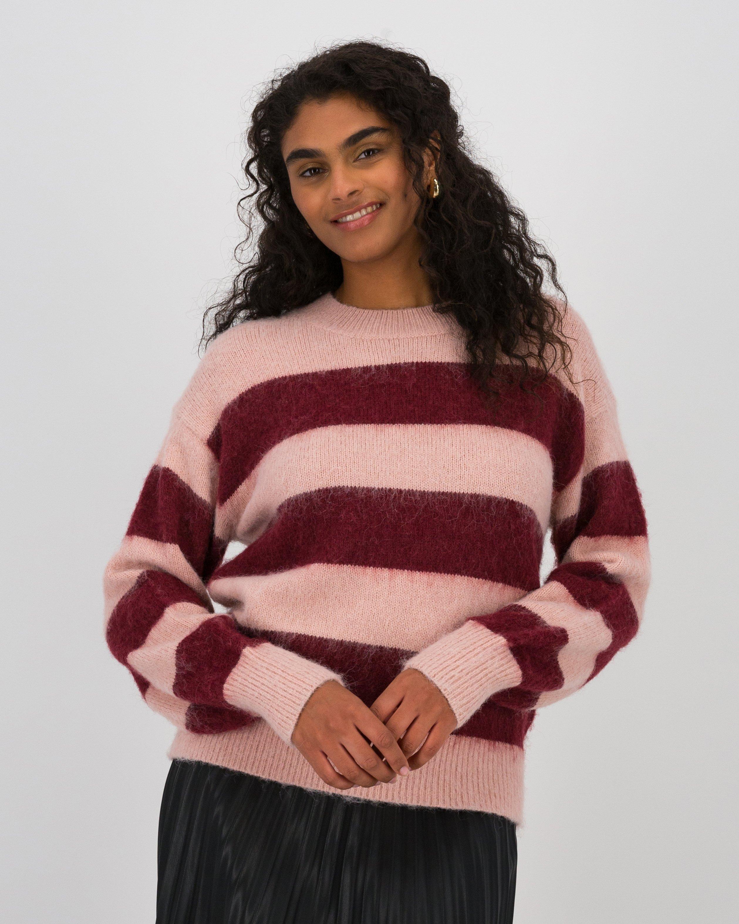 Dawn Stripe Knitwear -  Pink