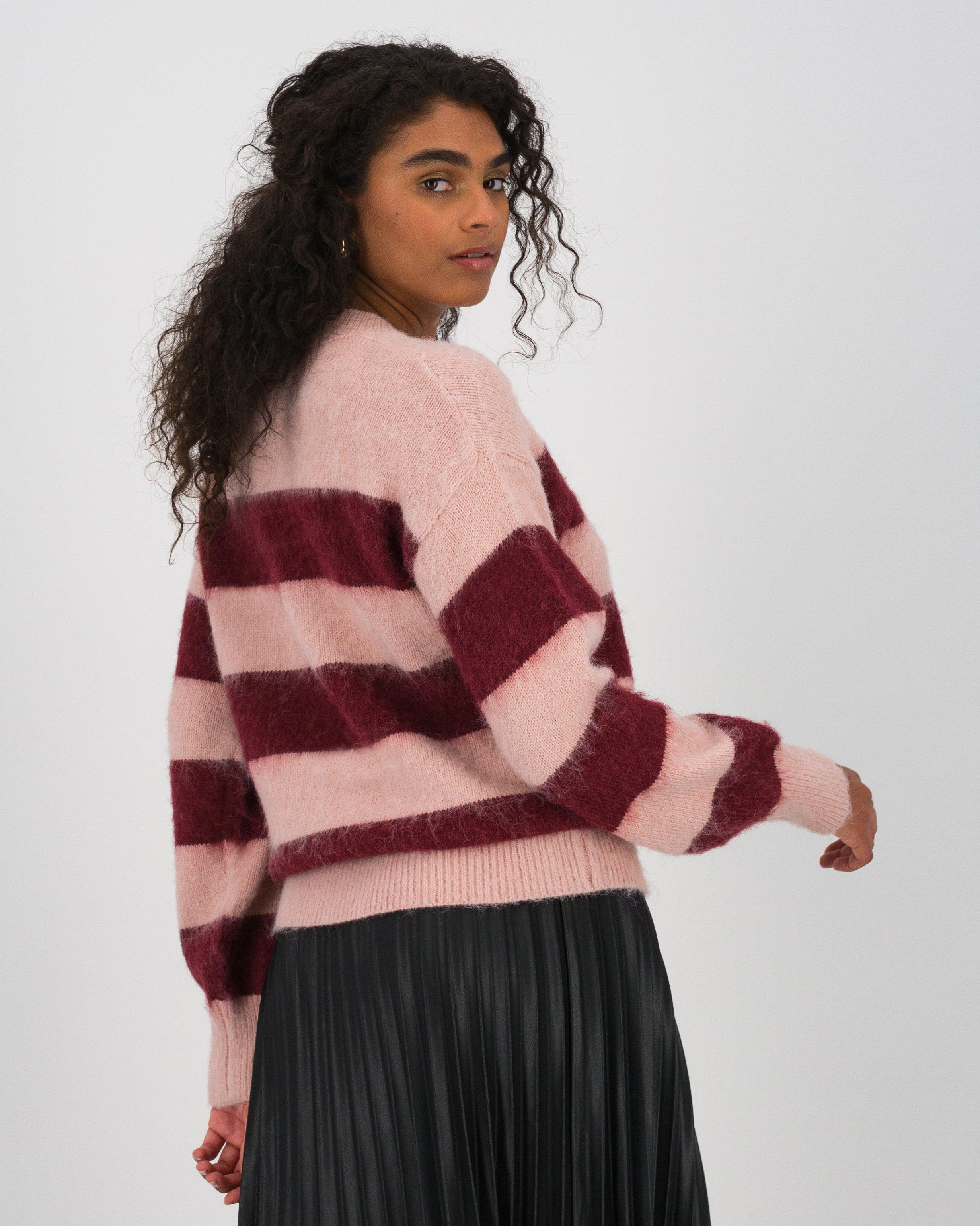 Dawn Stripe Knitwear -  Pink
