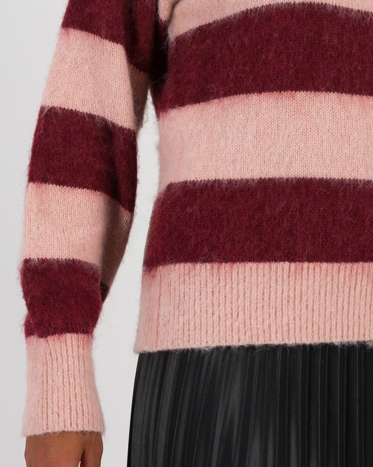 Dawn Stripe Knitwear -  Pink