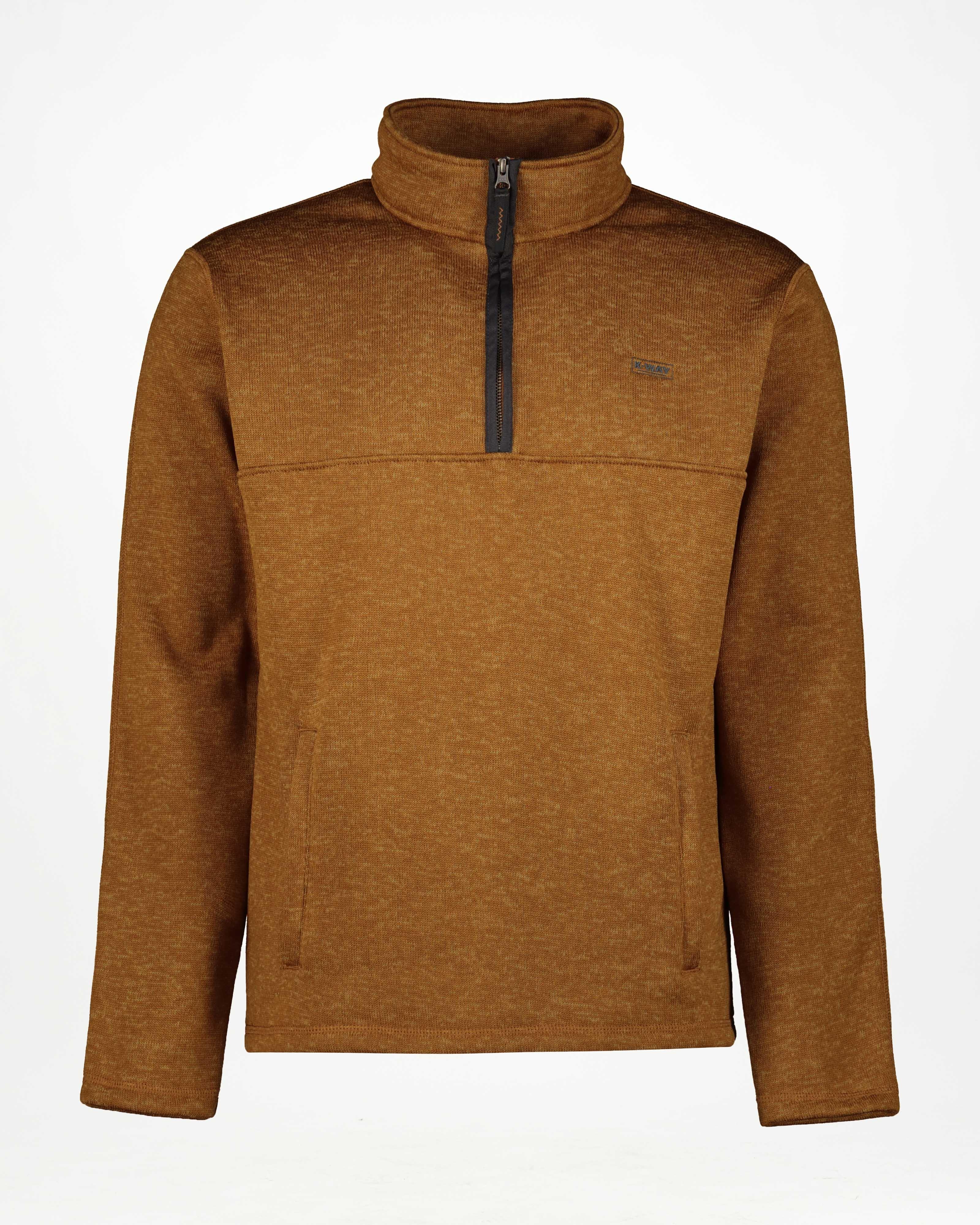 K-Way Elements Men's Timber Fleece 1/4 Zip -  Tan
