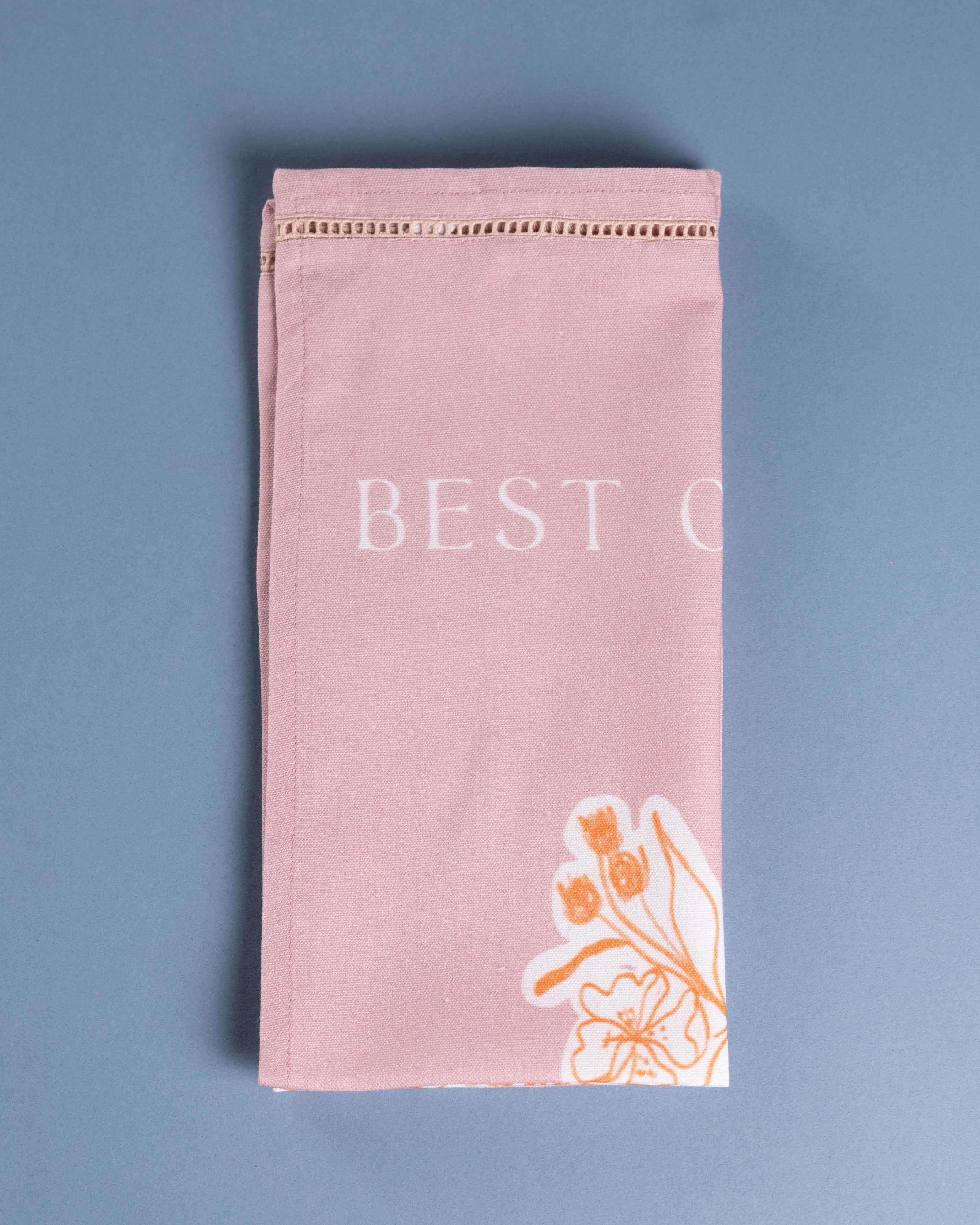 Mother's Day Tea Towel -  Pink