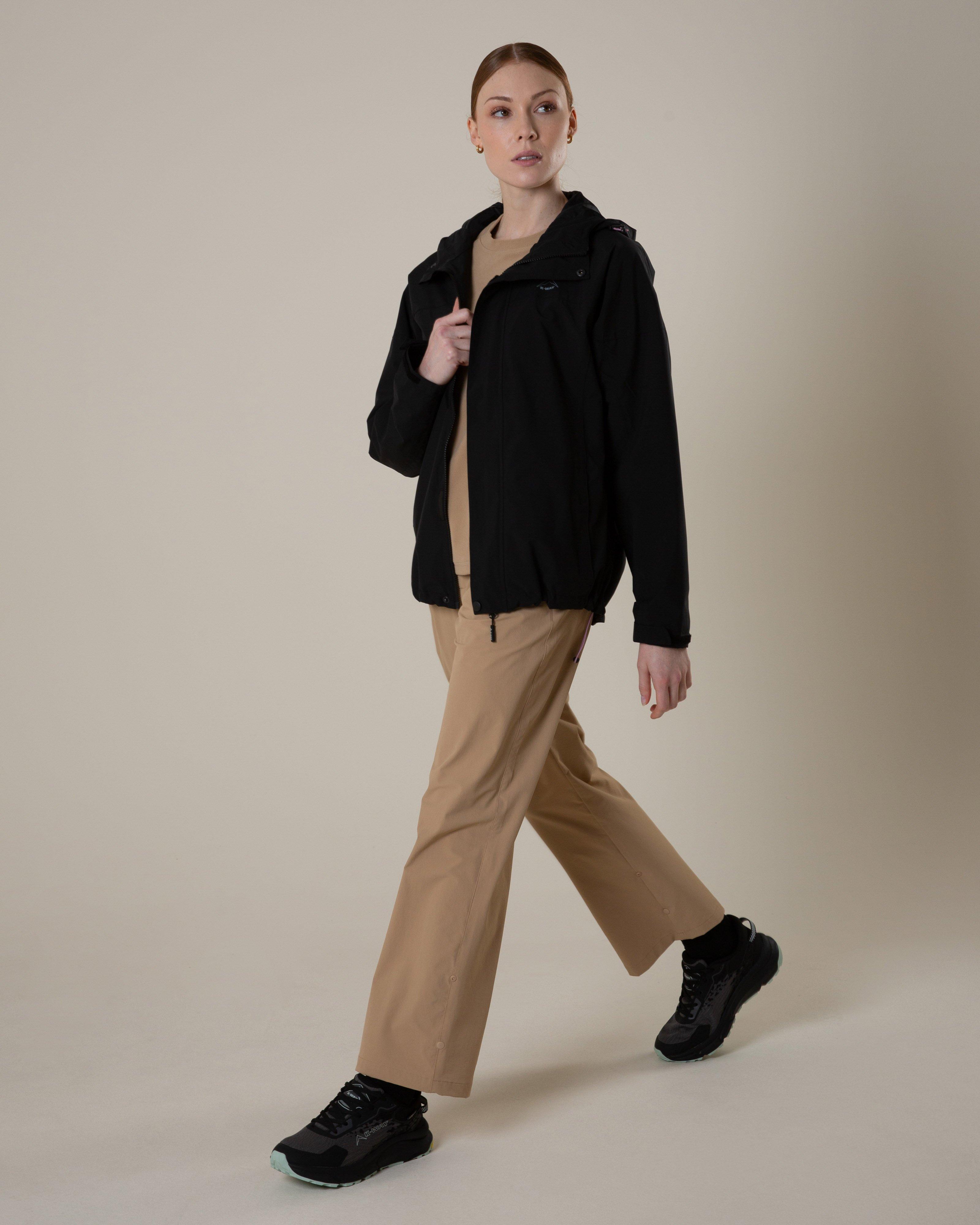 K-Way Women's Cloudburst Waterproof Jacket -  Black
