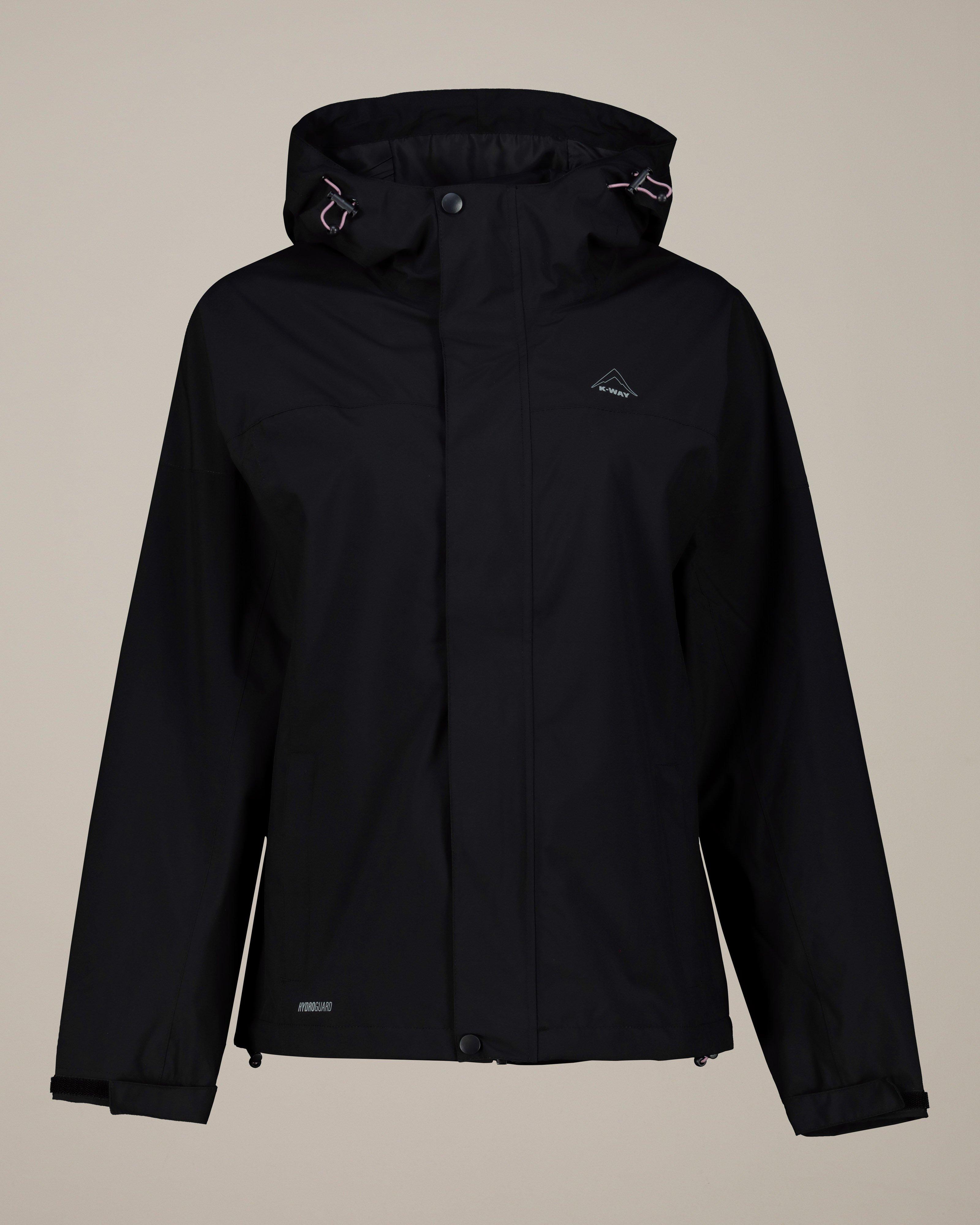 K-Way Women's Cloudburst Waterproof Jacket -  Black