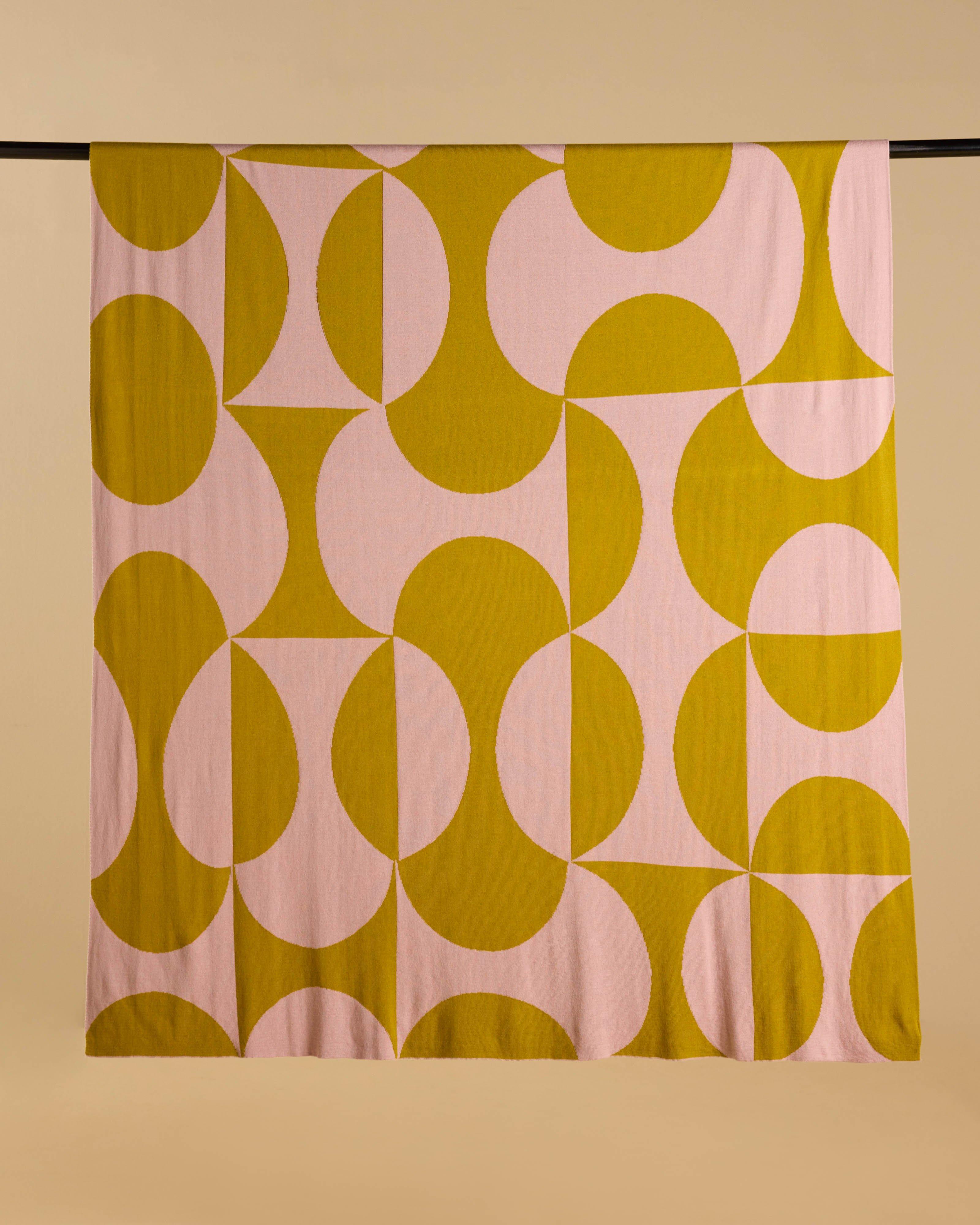 Sacha Geometric Throw -  Olive