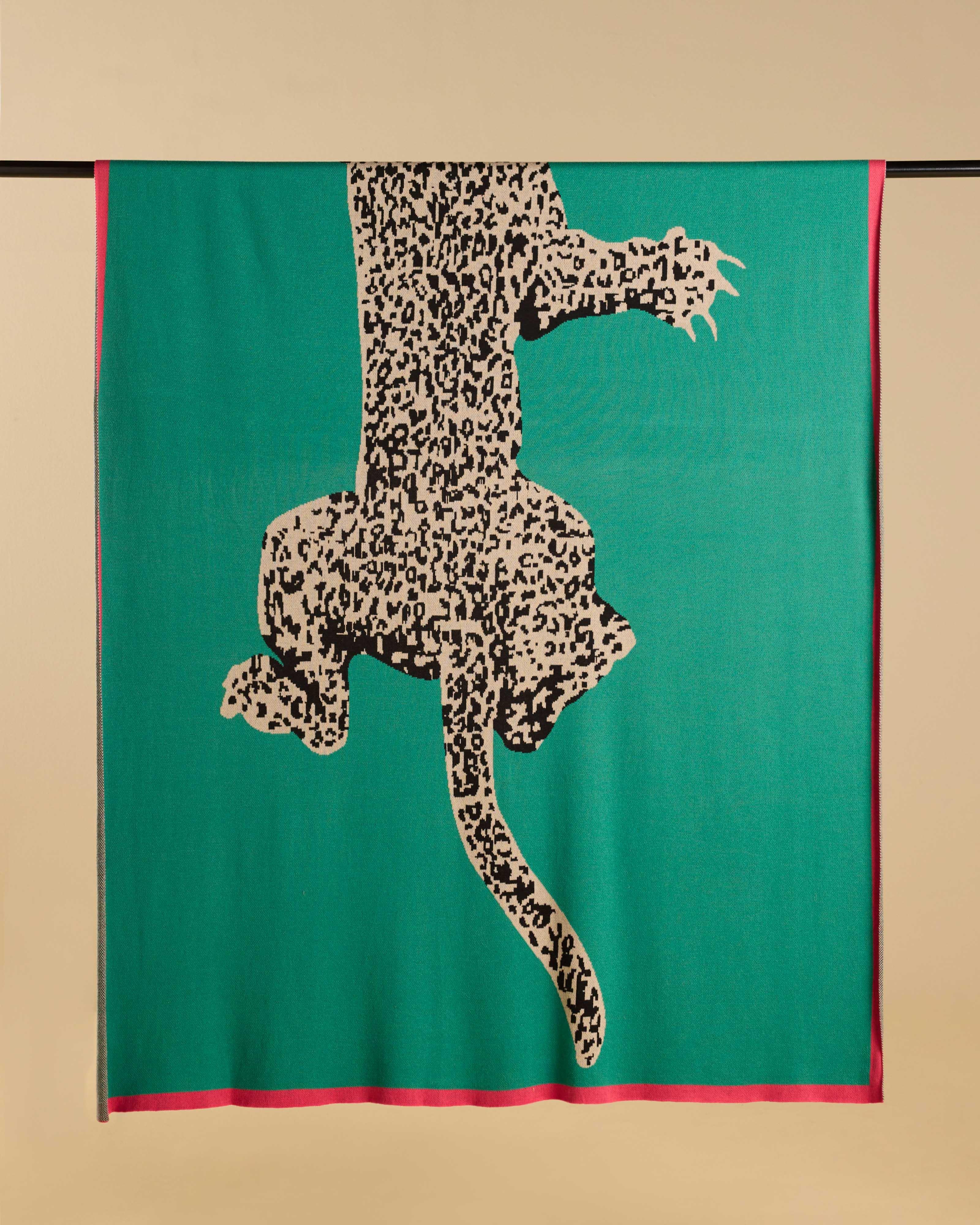Wild Cat Throw -  Green