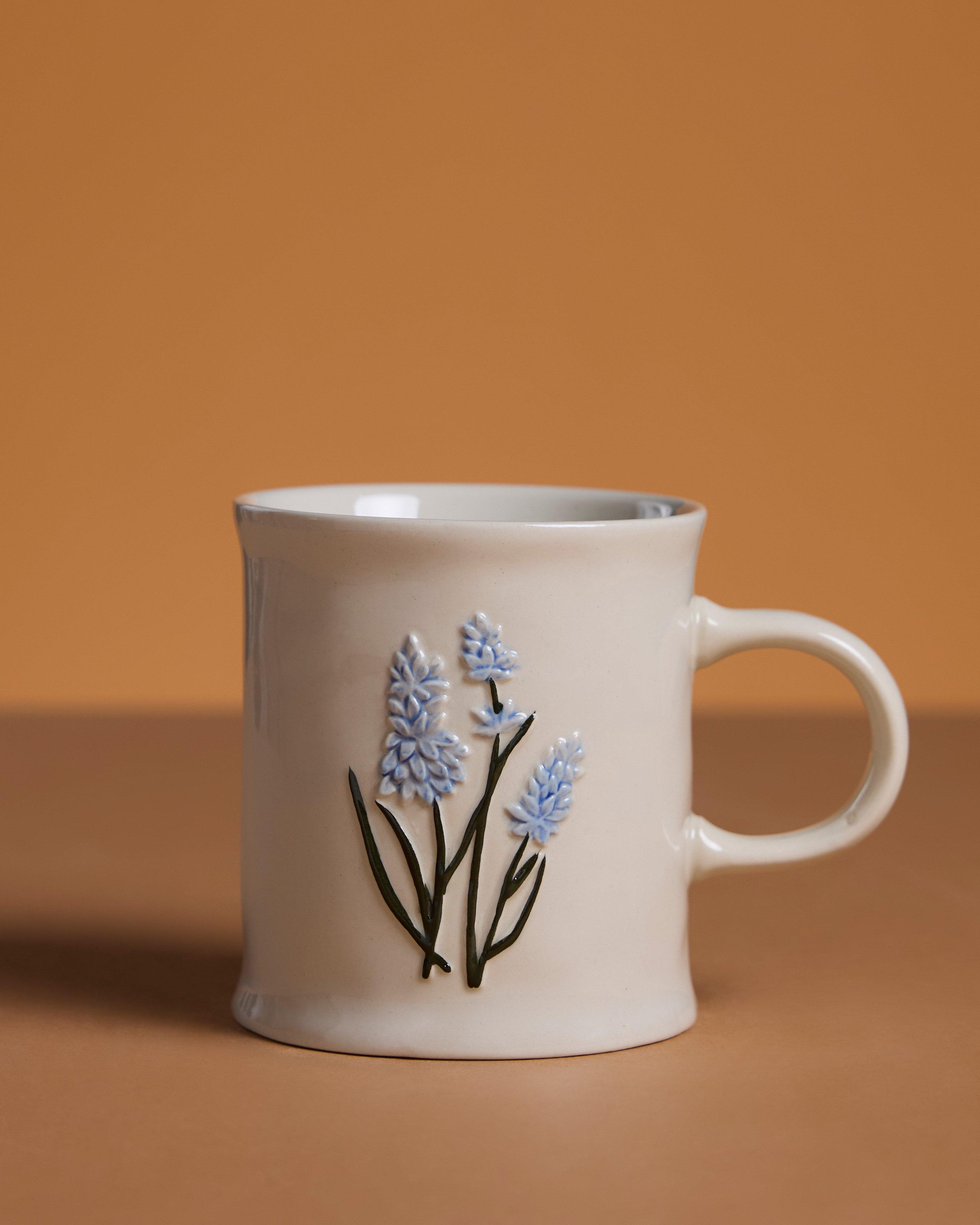 Embossed Blue Bell Mug -  Milk