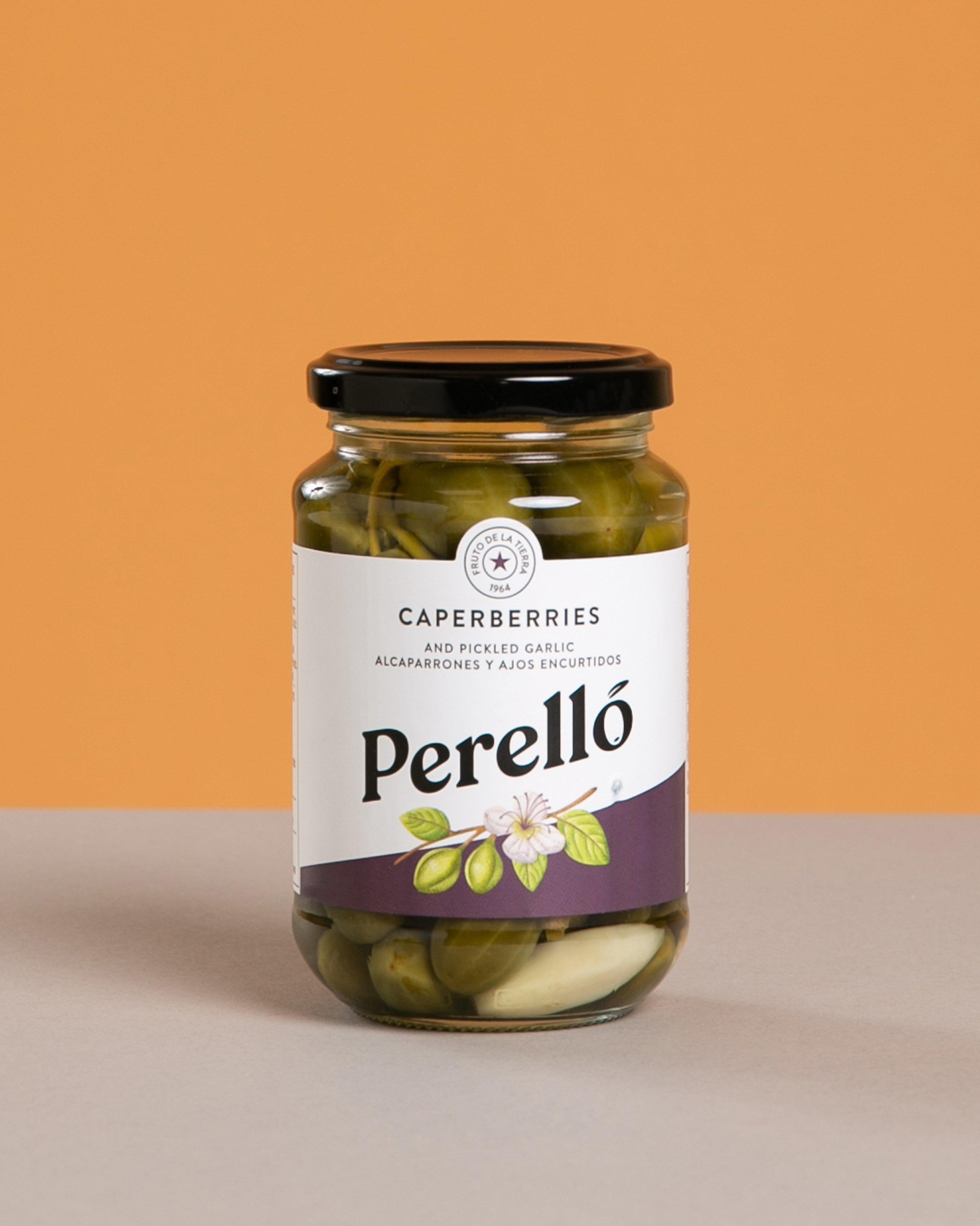 Perello Pickled Caperberries -  No Colour
