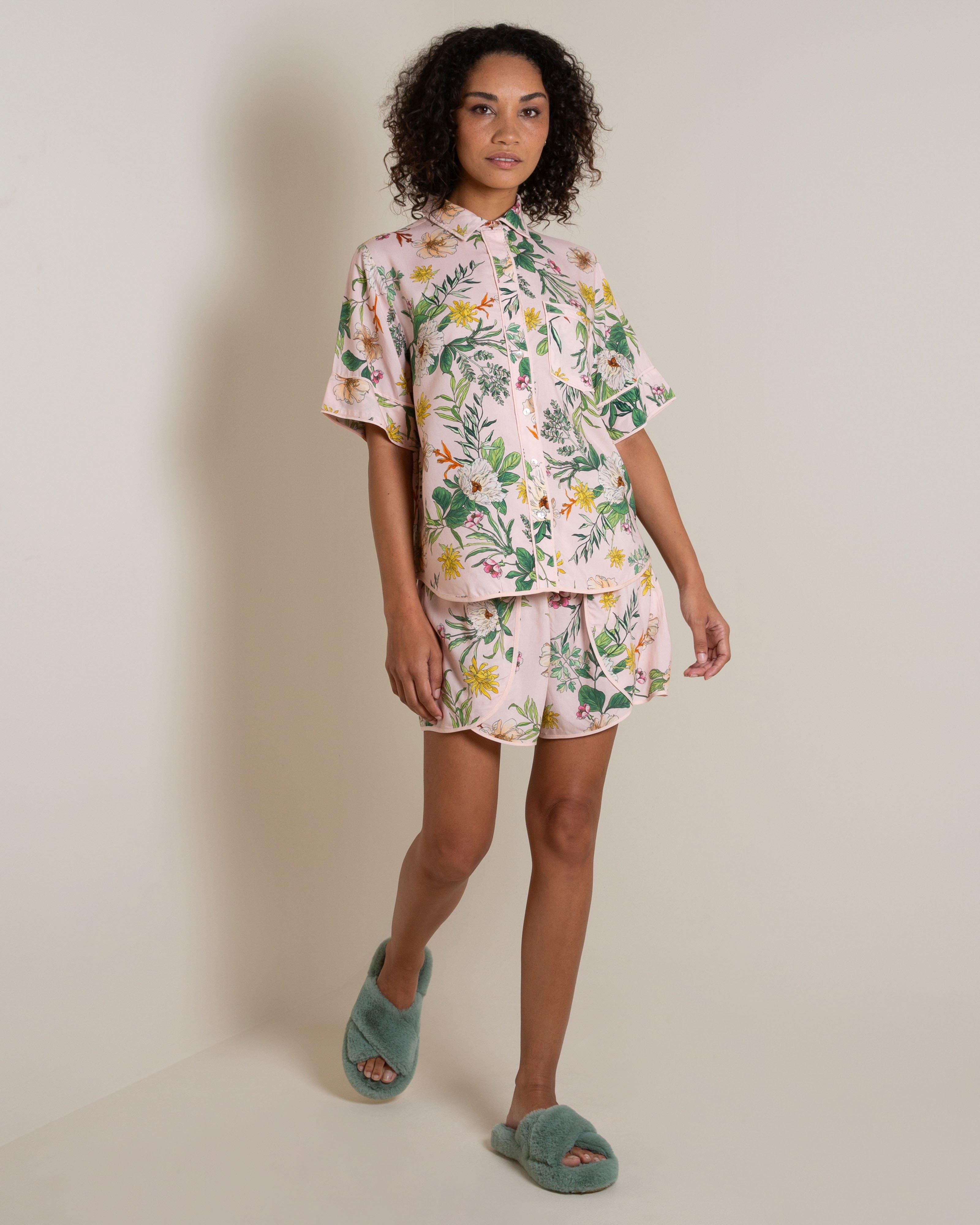 Faye Trimmed Floral Sleep Set -  Assorted
