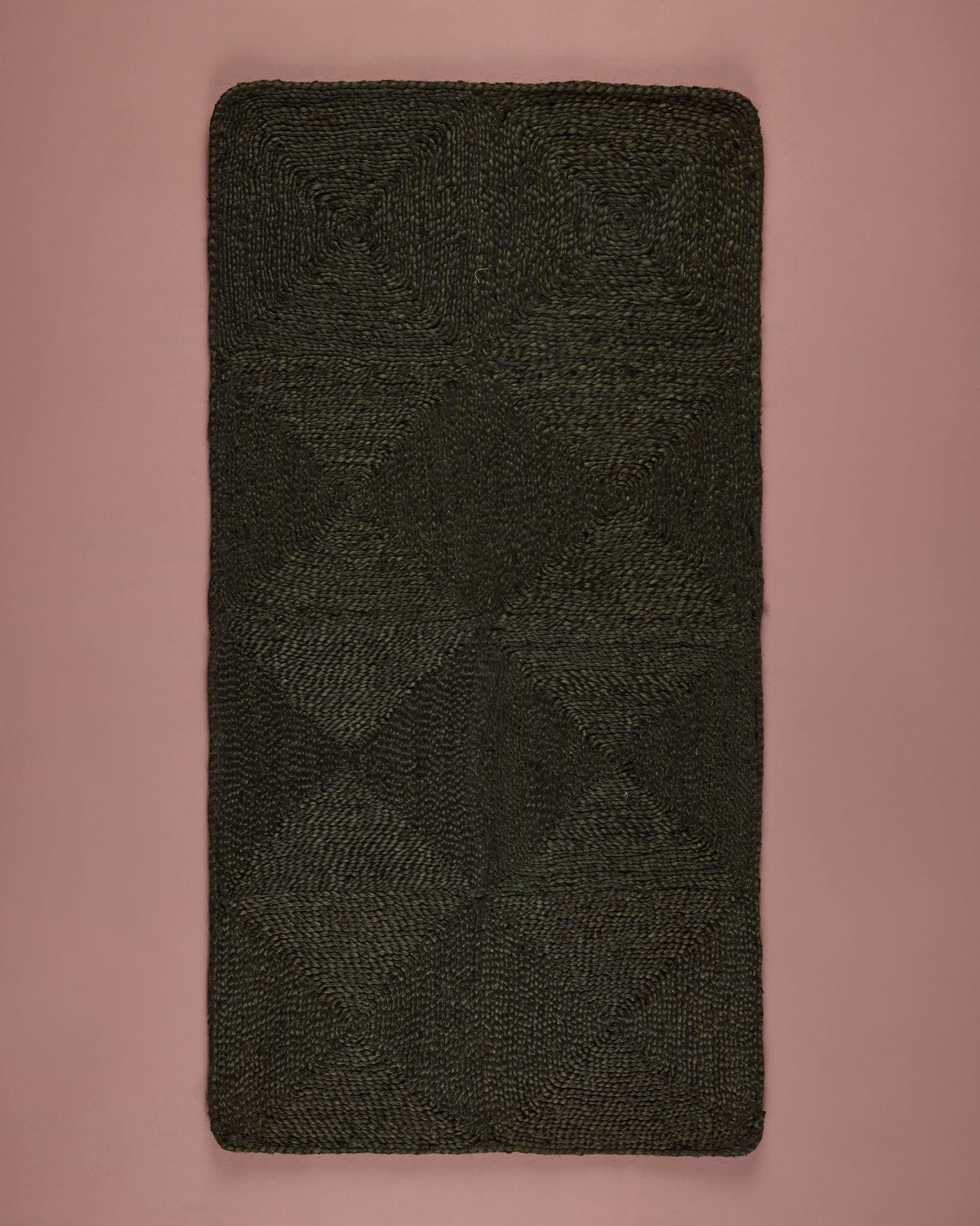 Nelly Hand Woven Jute Runner - 70cm x 140cm -  Olive