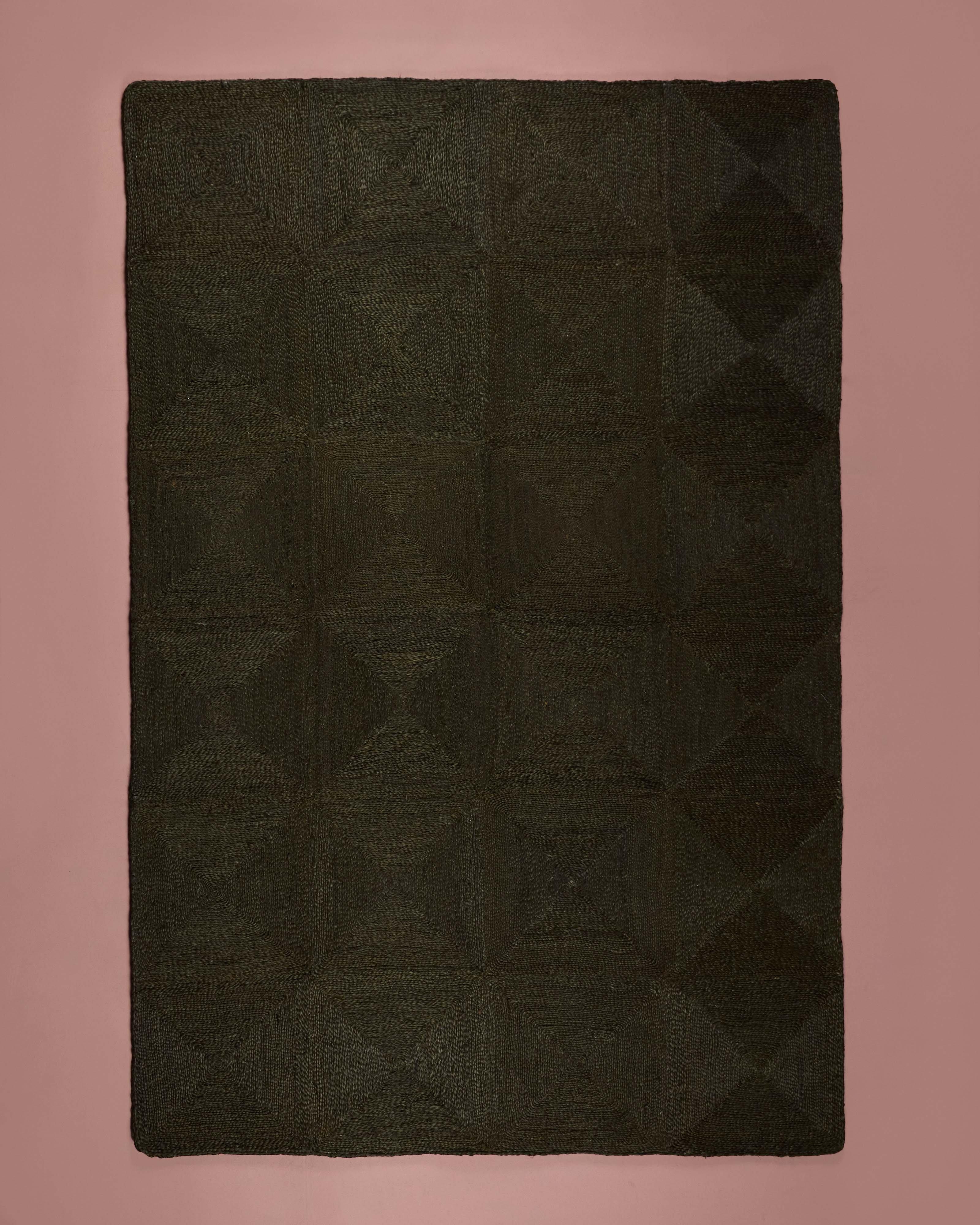 Nelly Hand-Woven Jute Rug - 200cm x 300cm -  Olive