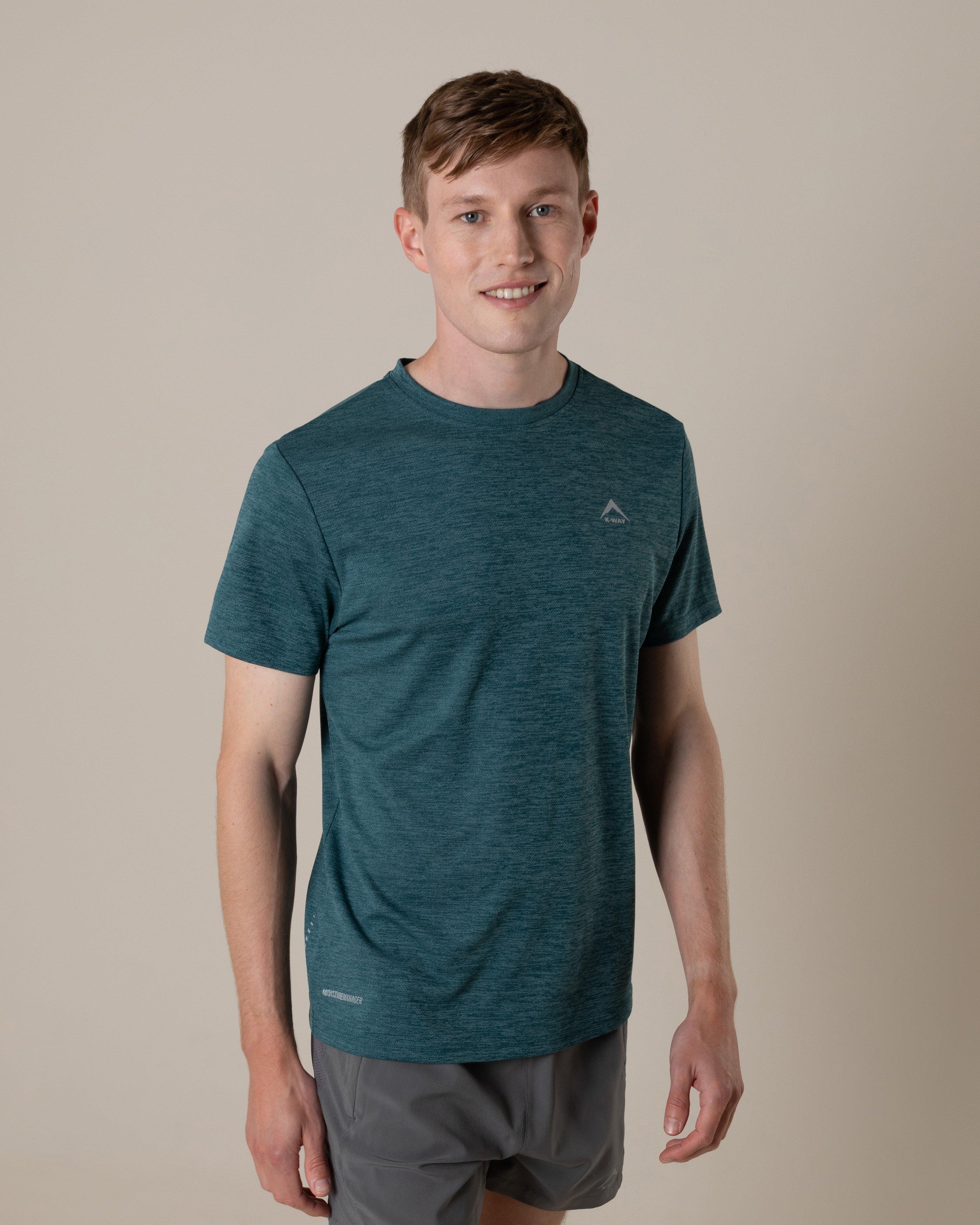 K-WAY Pulse Men's Active T-Shirt -  Dark Olive