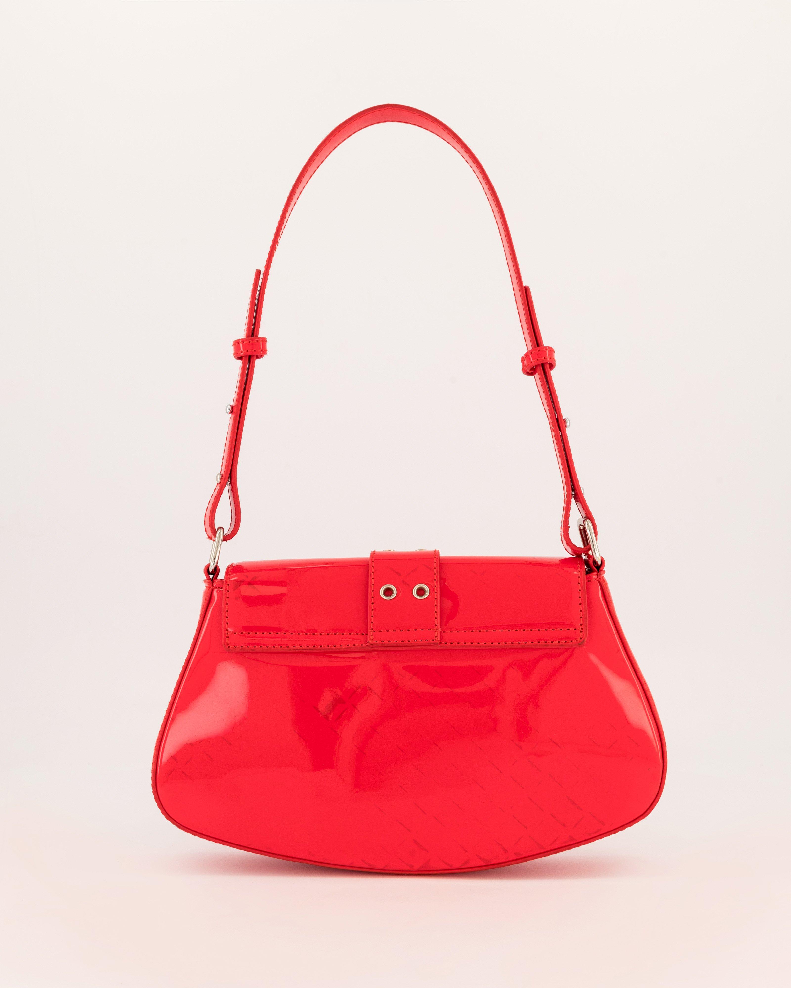 Miya Patent Shoulder Bag -  Red
