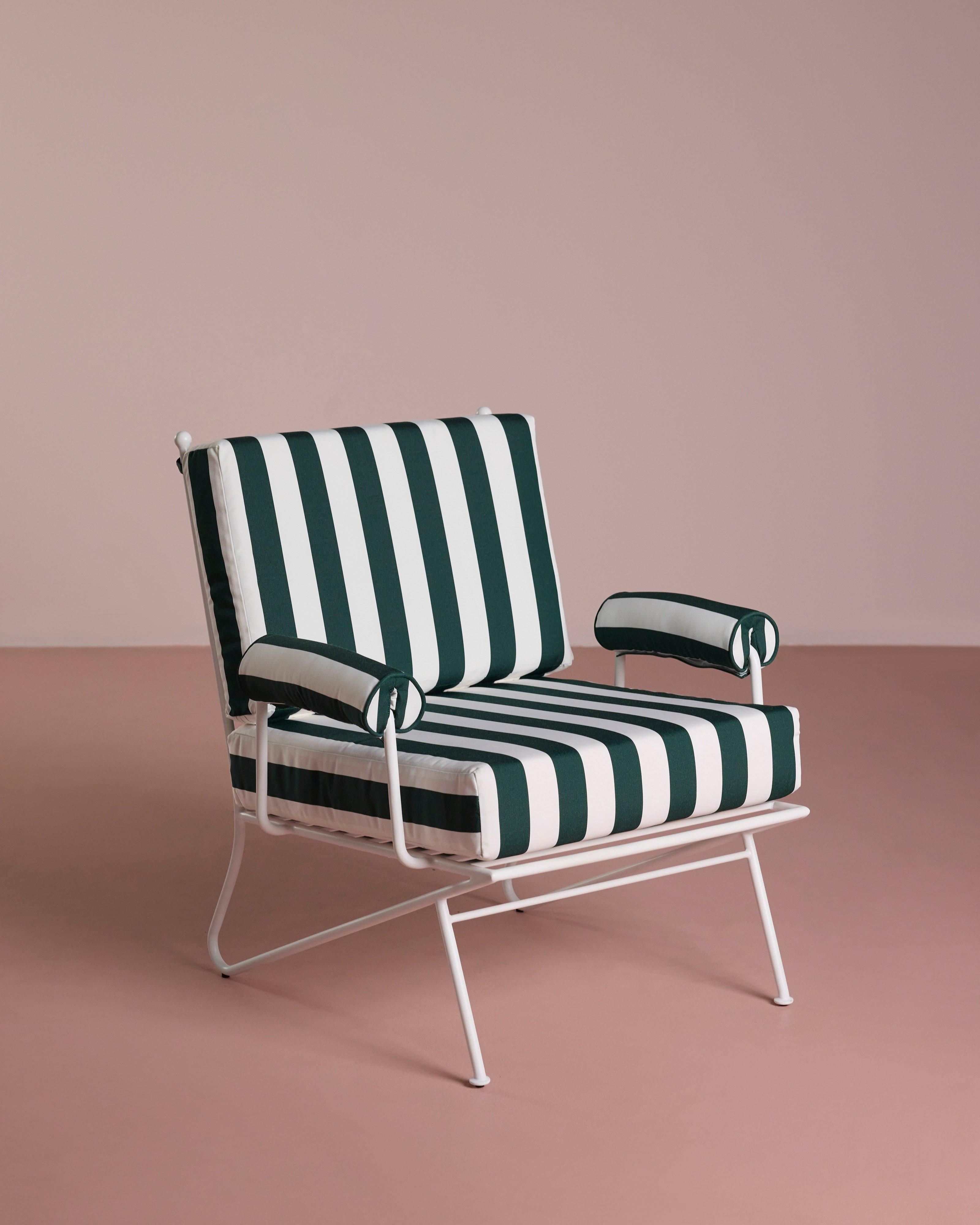 Club House Outdoor Arm Chair -  White