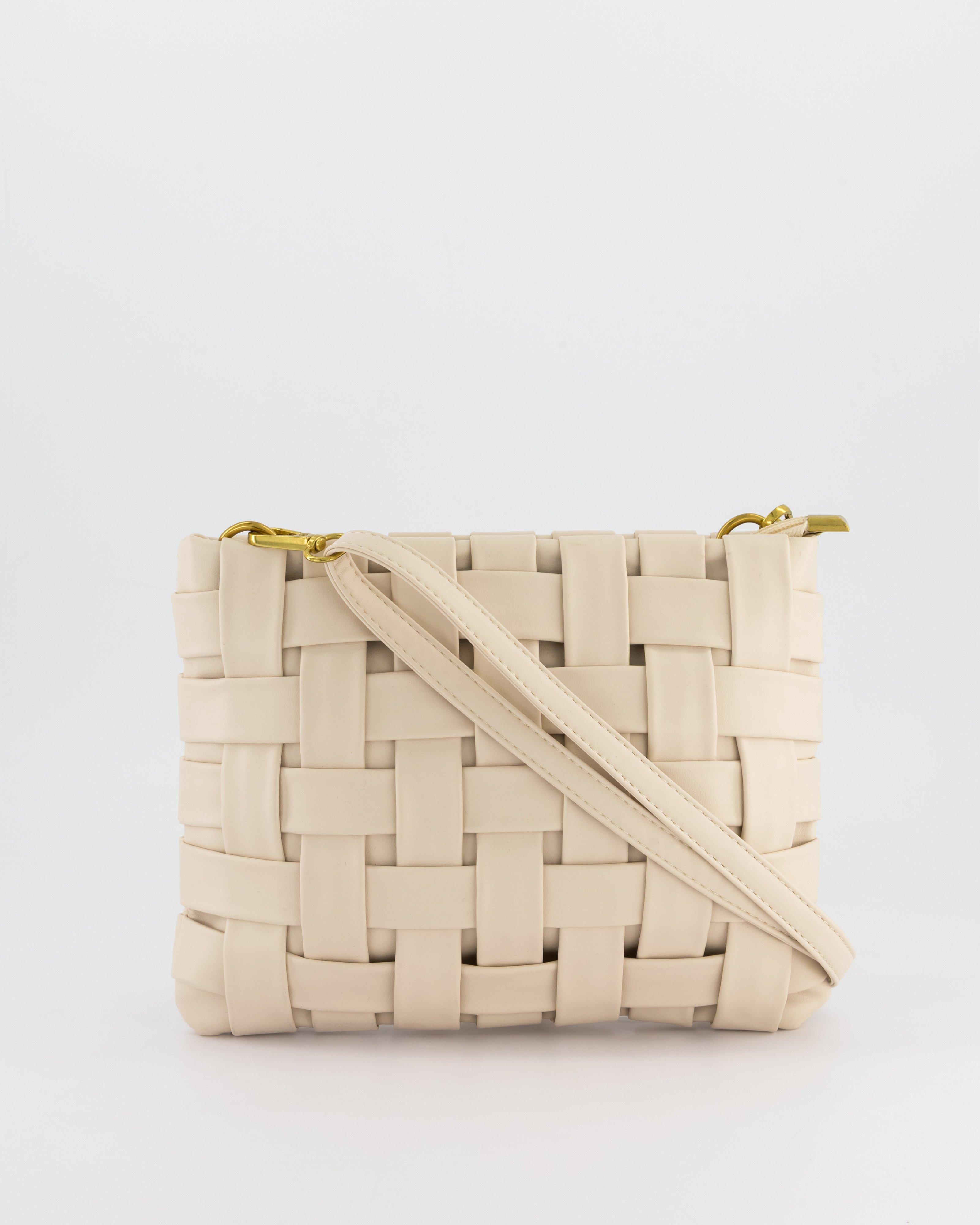 Jessie Woven Crossbody -  Milk
