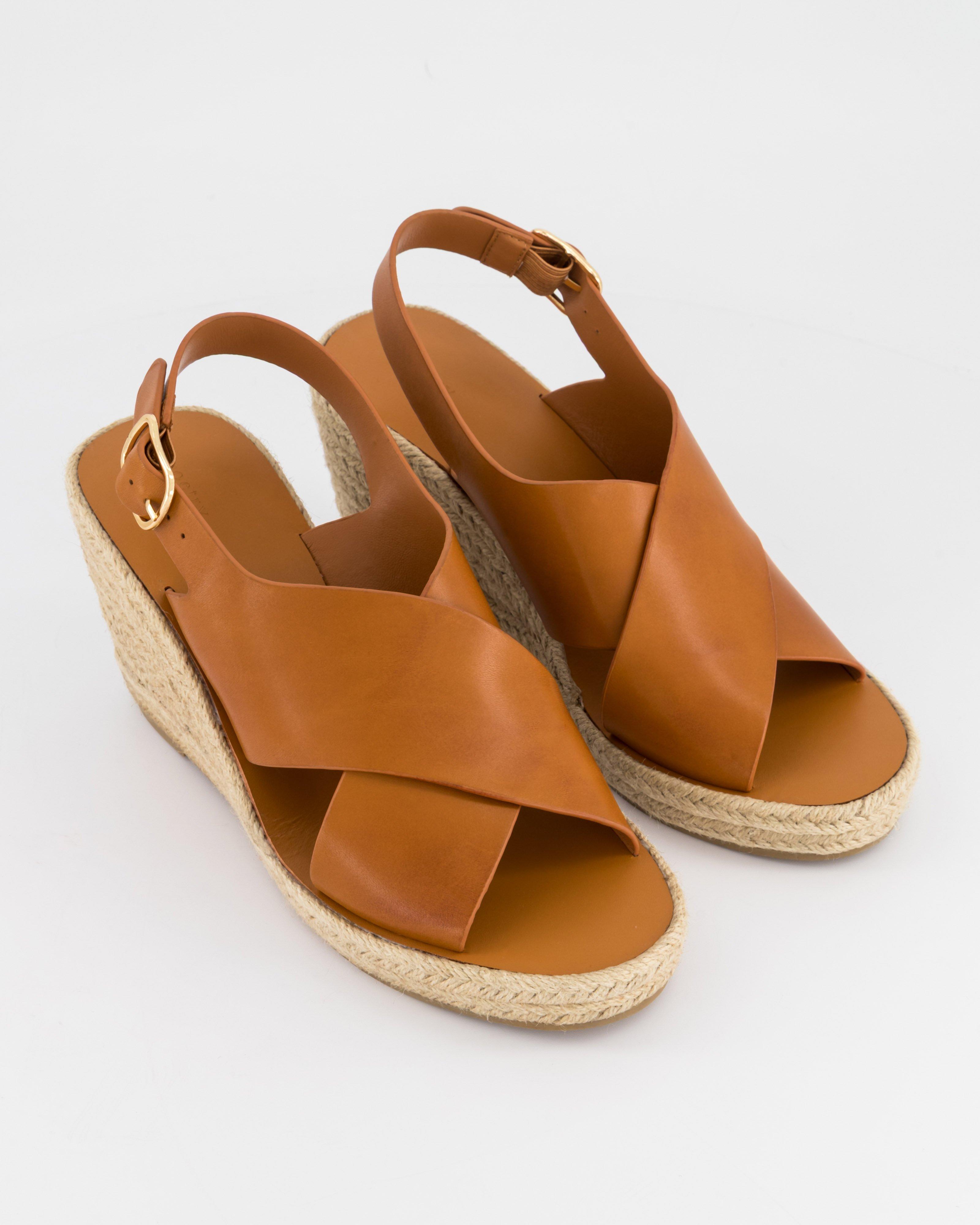 Amber Wedge Espadrille -  Tan
