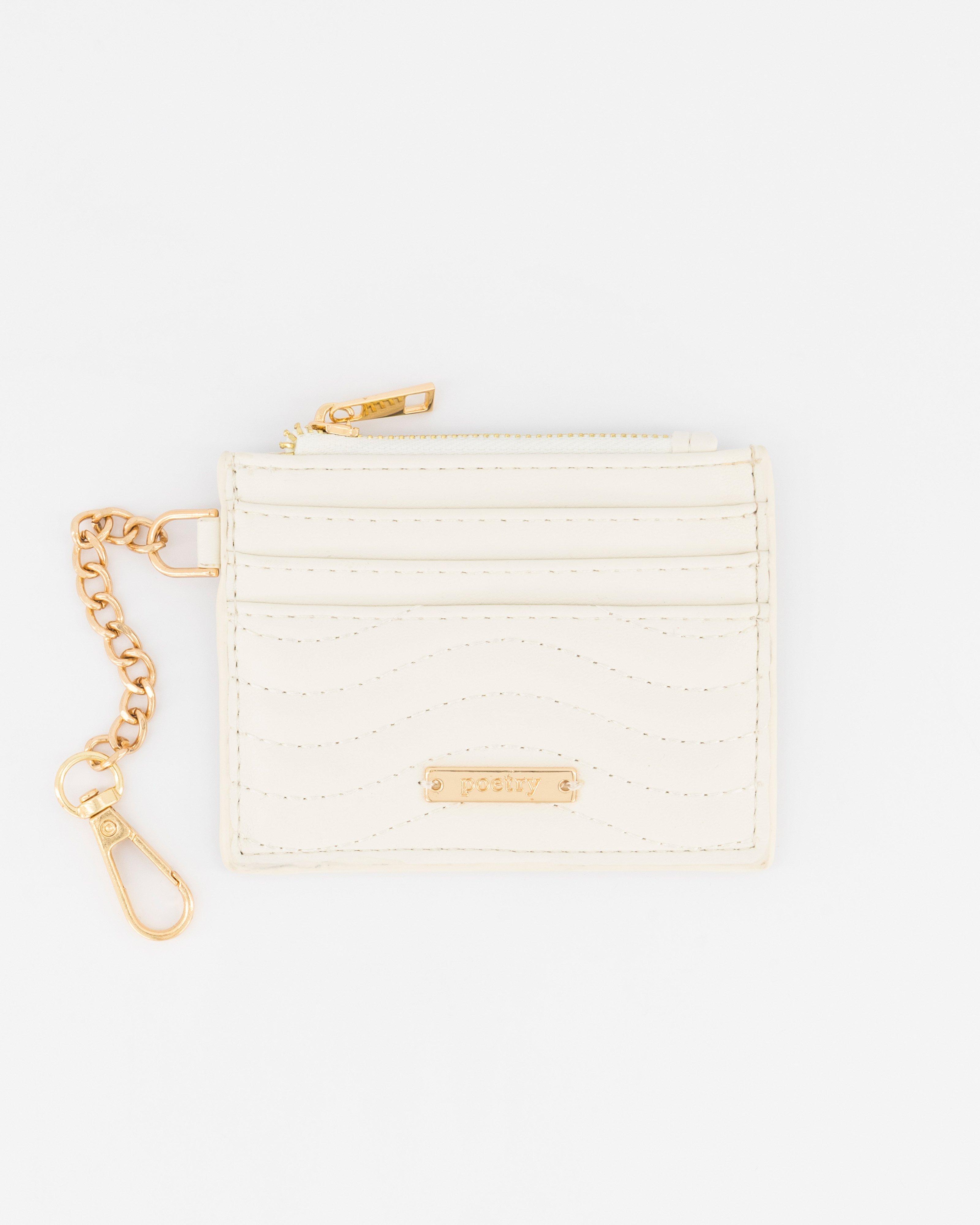 Petal Chain Cardholder -  Milk