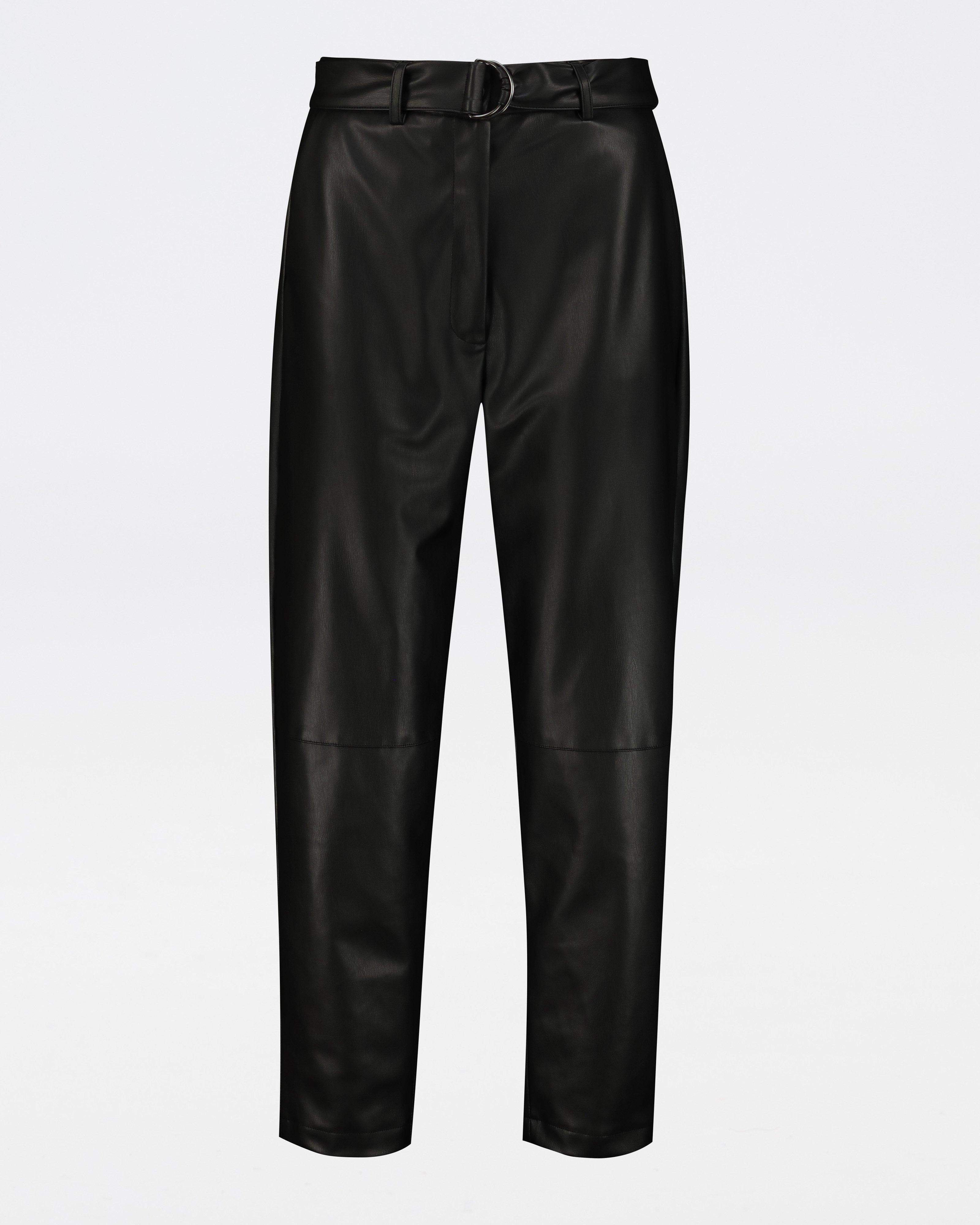 Cameron Faux Leather Pant -  Black