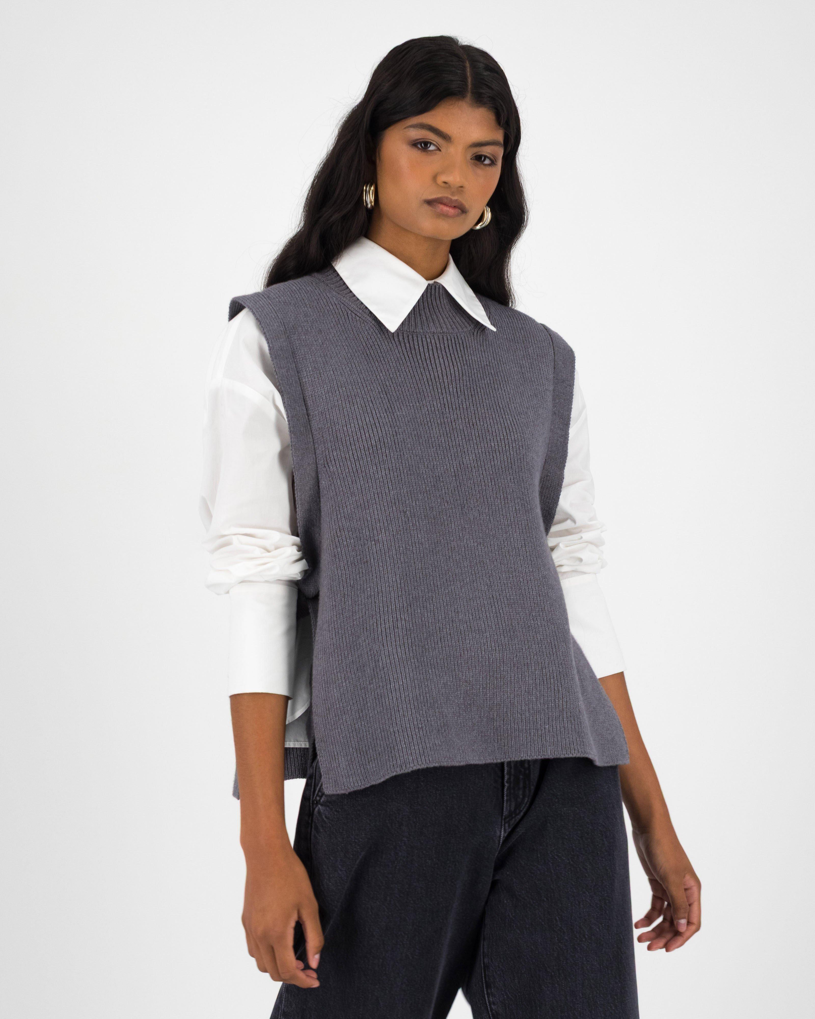 Lea Bib Collar -  Grey
