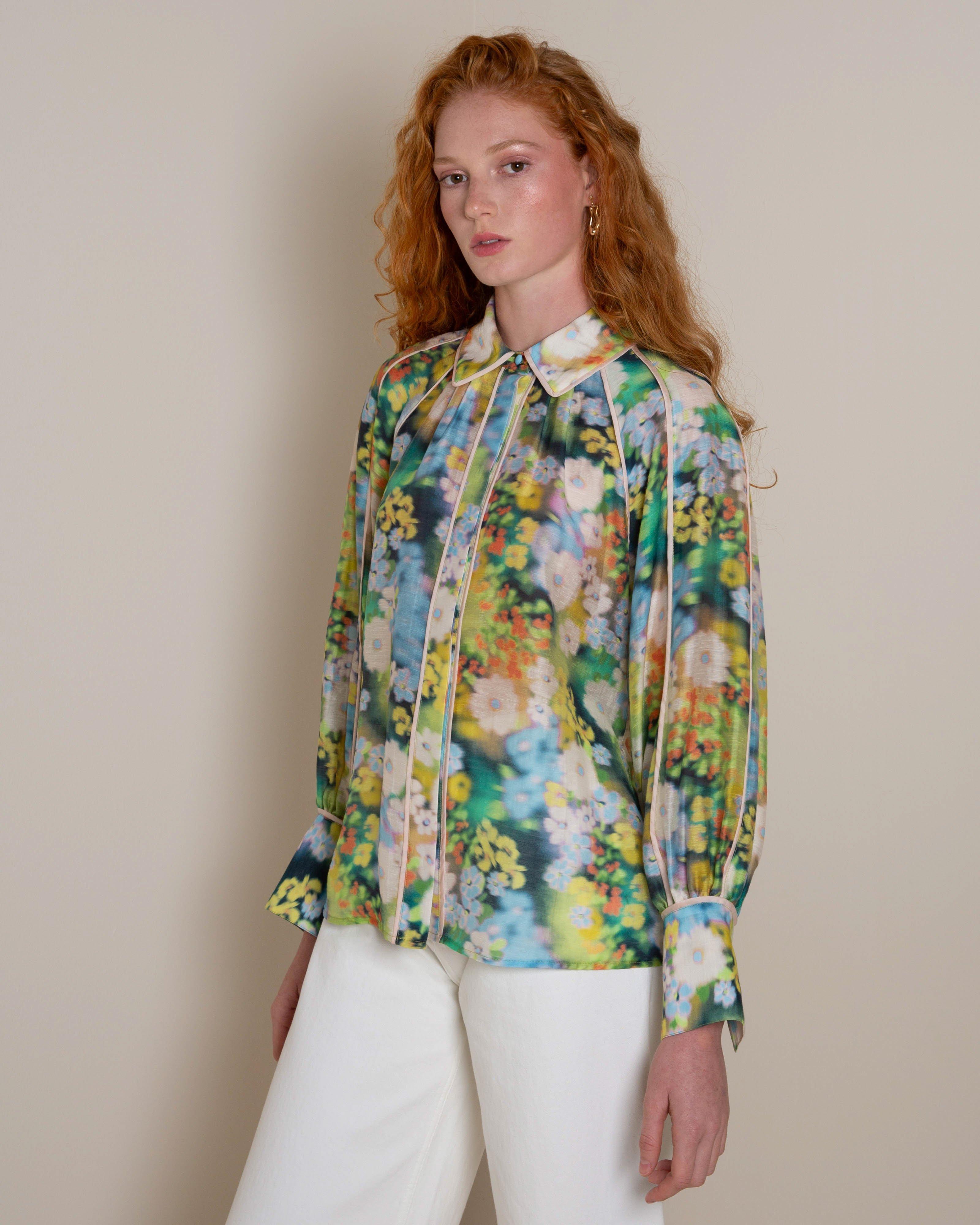 Brooks Printed Blouse -  Assorted