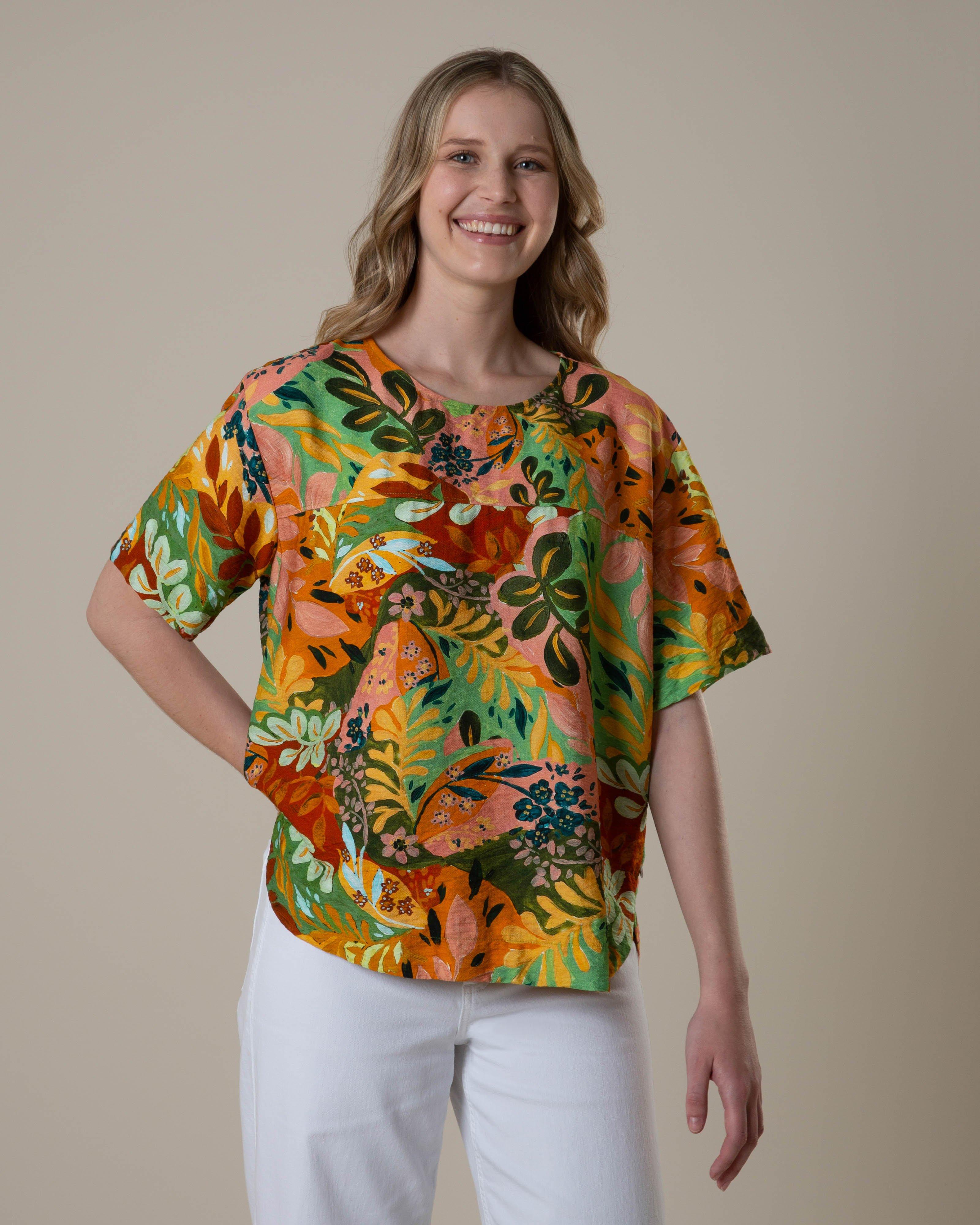 Old Khaki Women’s Cassia Popover Blouse  -  Assorted