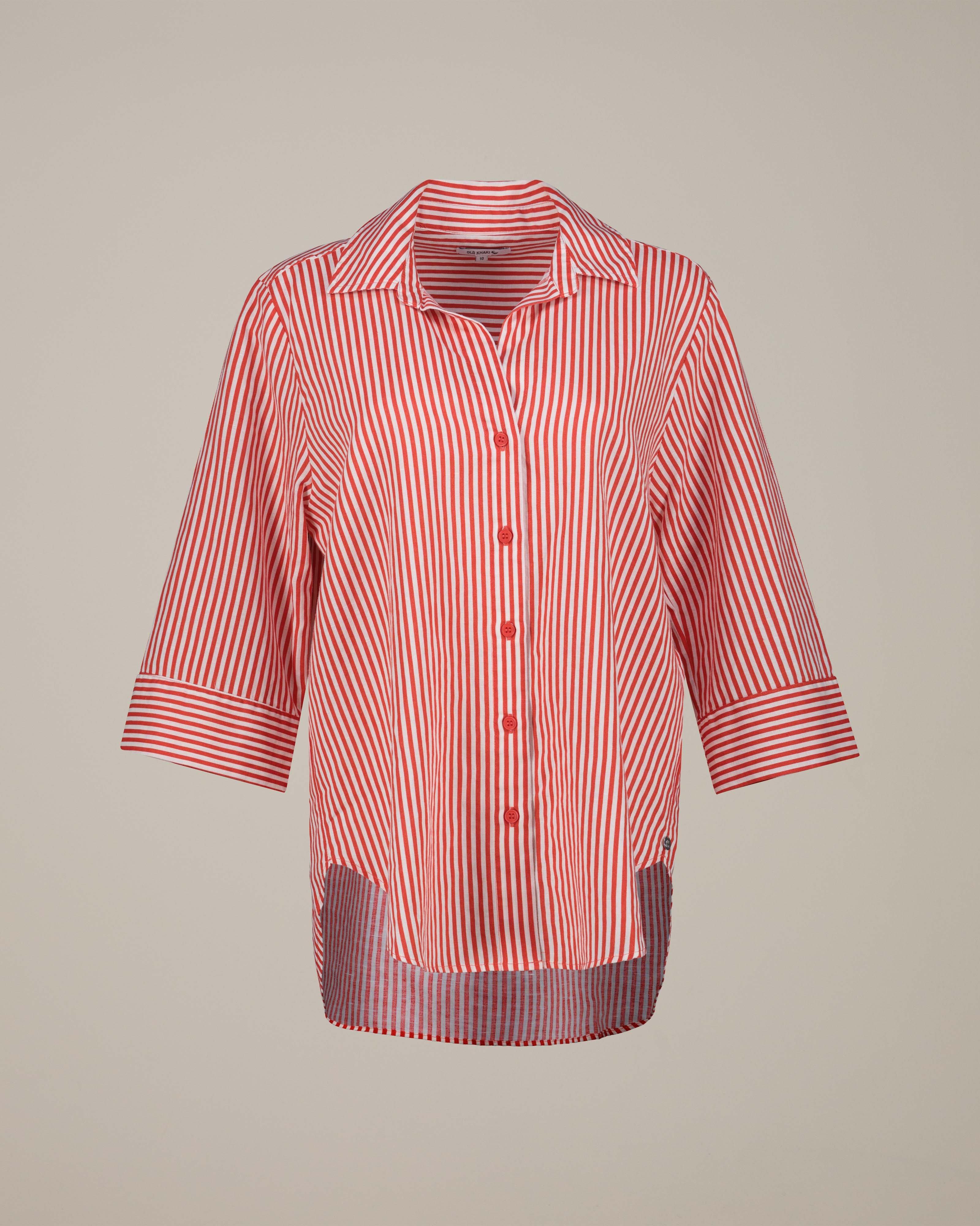Old Khaki Women's Mia Linen Blend Shirt -  Orange