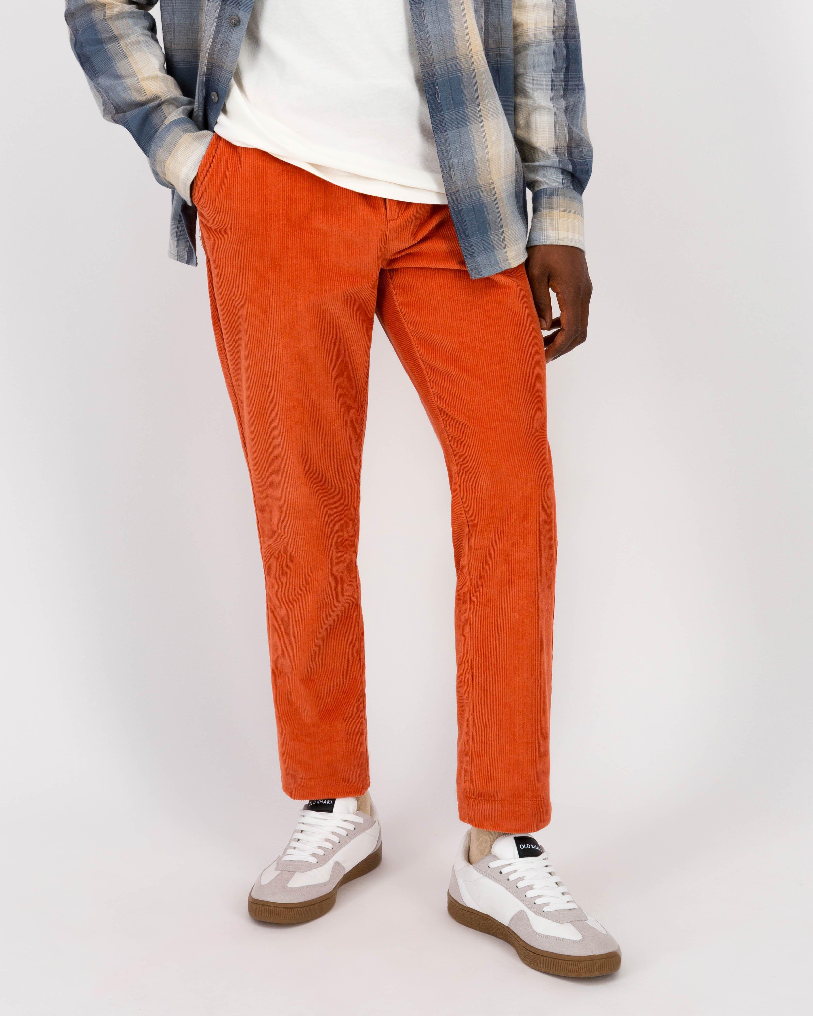 Men's Mills Corduroy Pants -  Orange