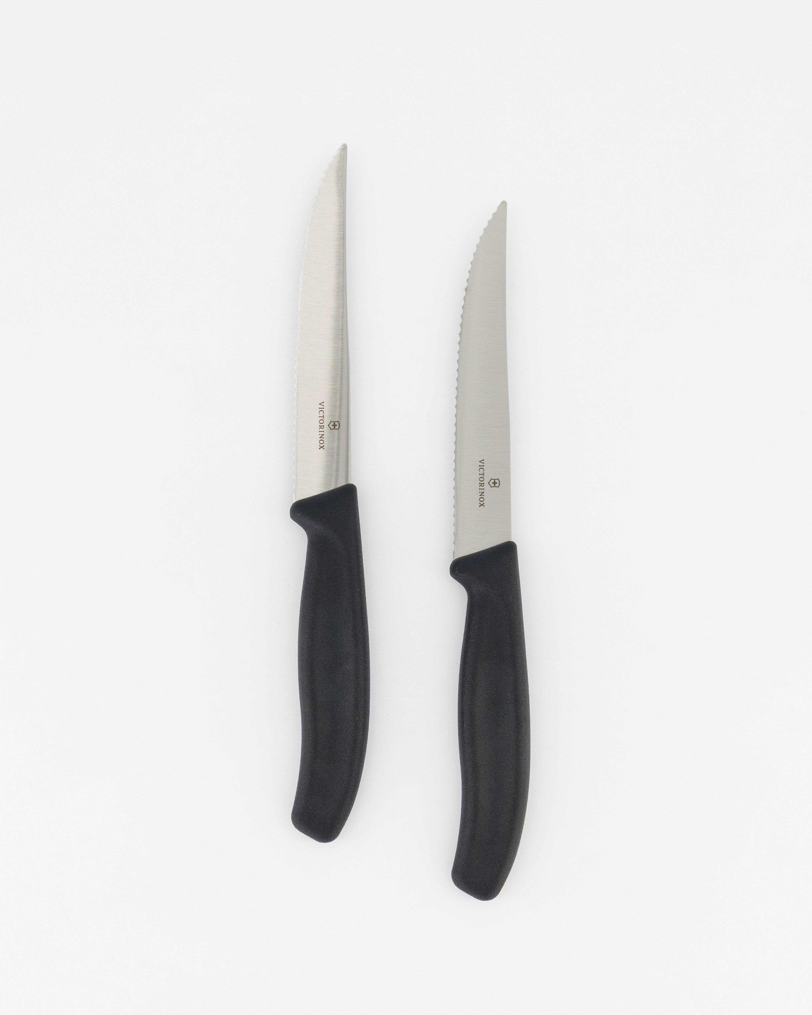 Victorinox  12cm Classic Steak Knife 2 Piece -  Black