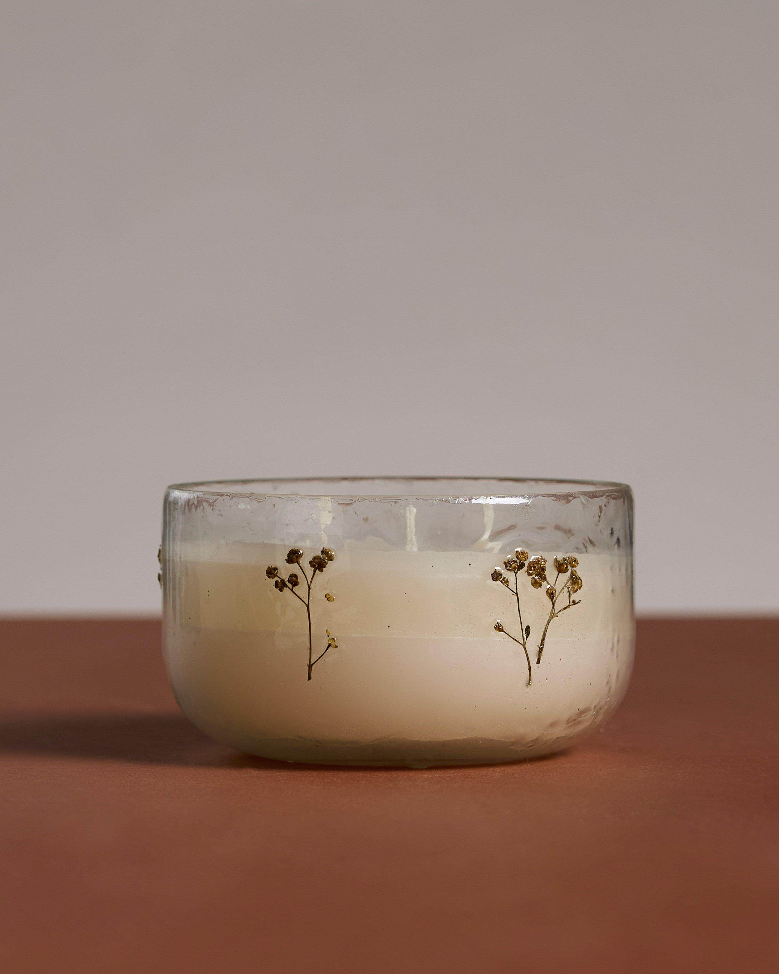 Max Small Floral Candle -  No Colour