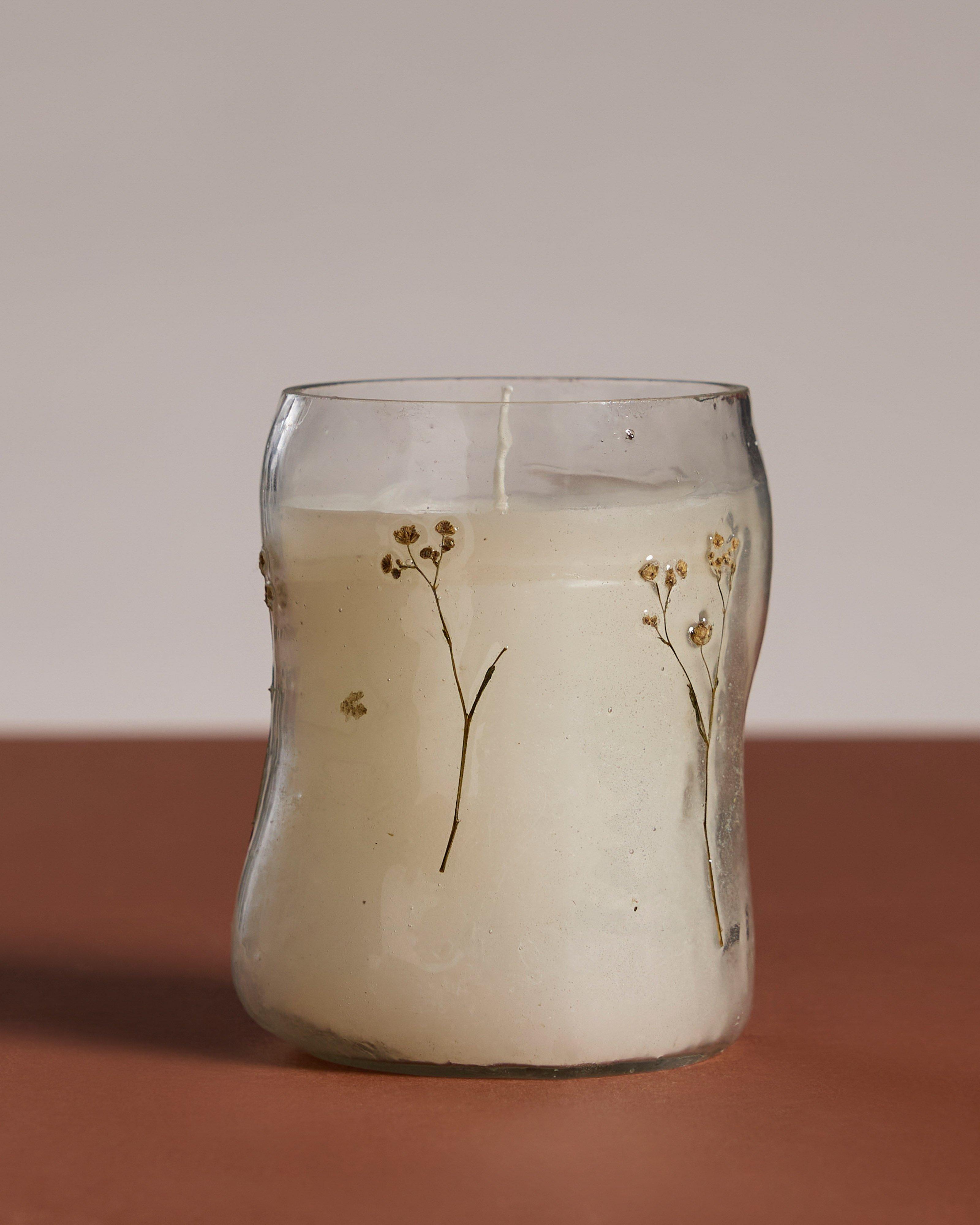 Max Large Floral Candle -  No Colour