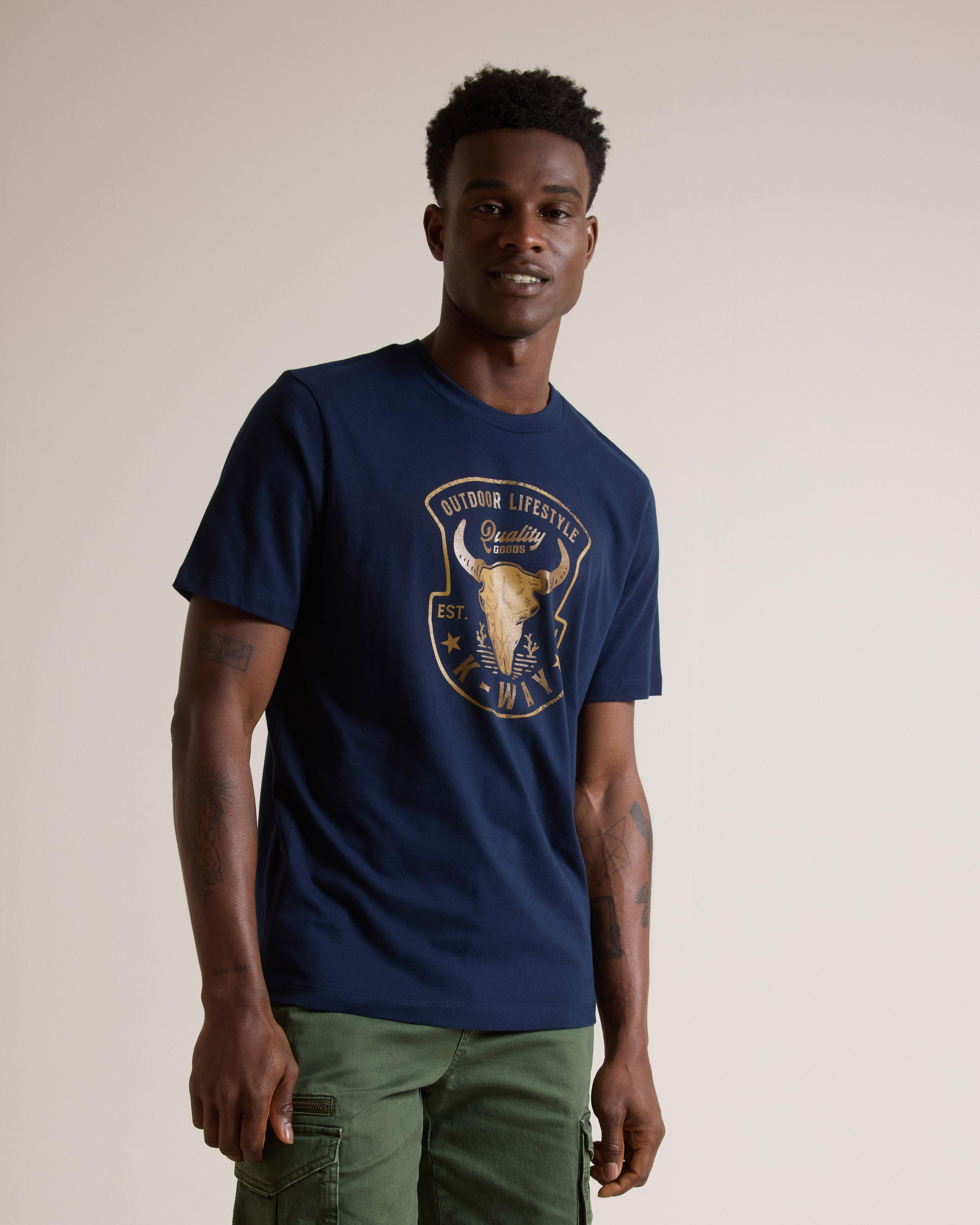 K-Way Elements Men's Bok Kop T-Shirt -  Navy