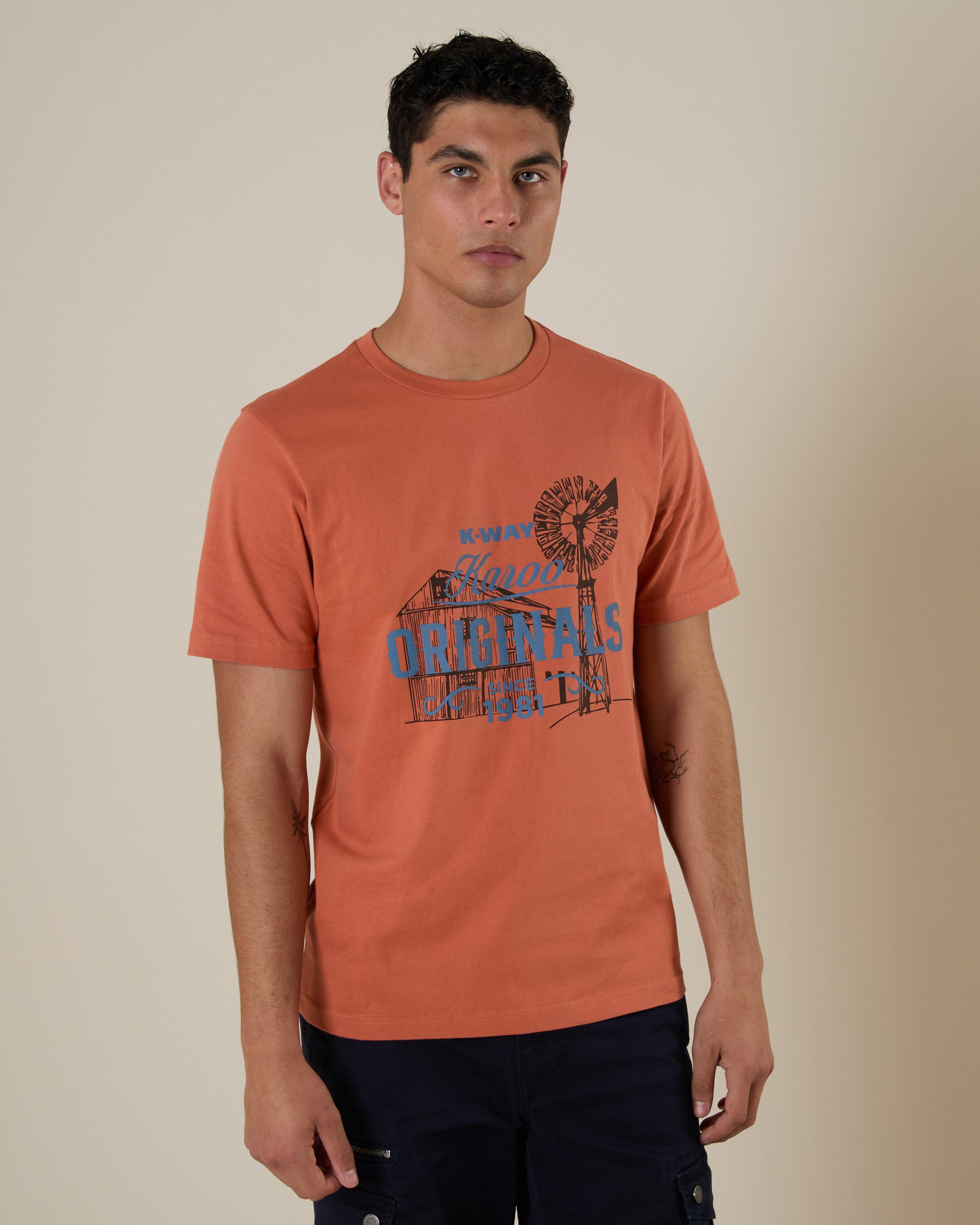 C.O.S.A Sundown Tシャツ K-Way Elements Men's Karoo Originals Short-Sleeve T-Shirt | Cape