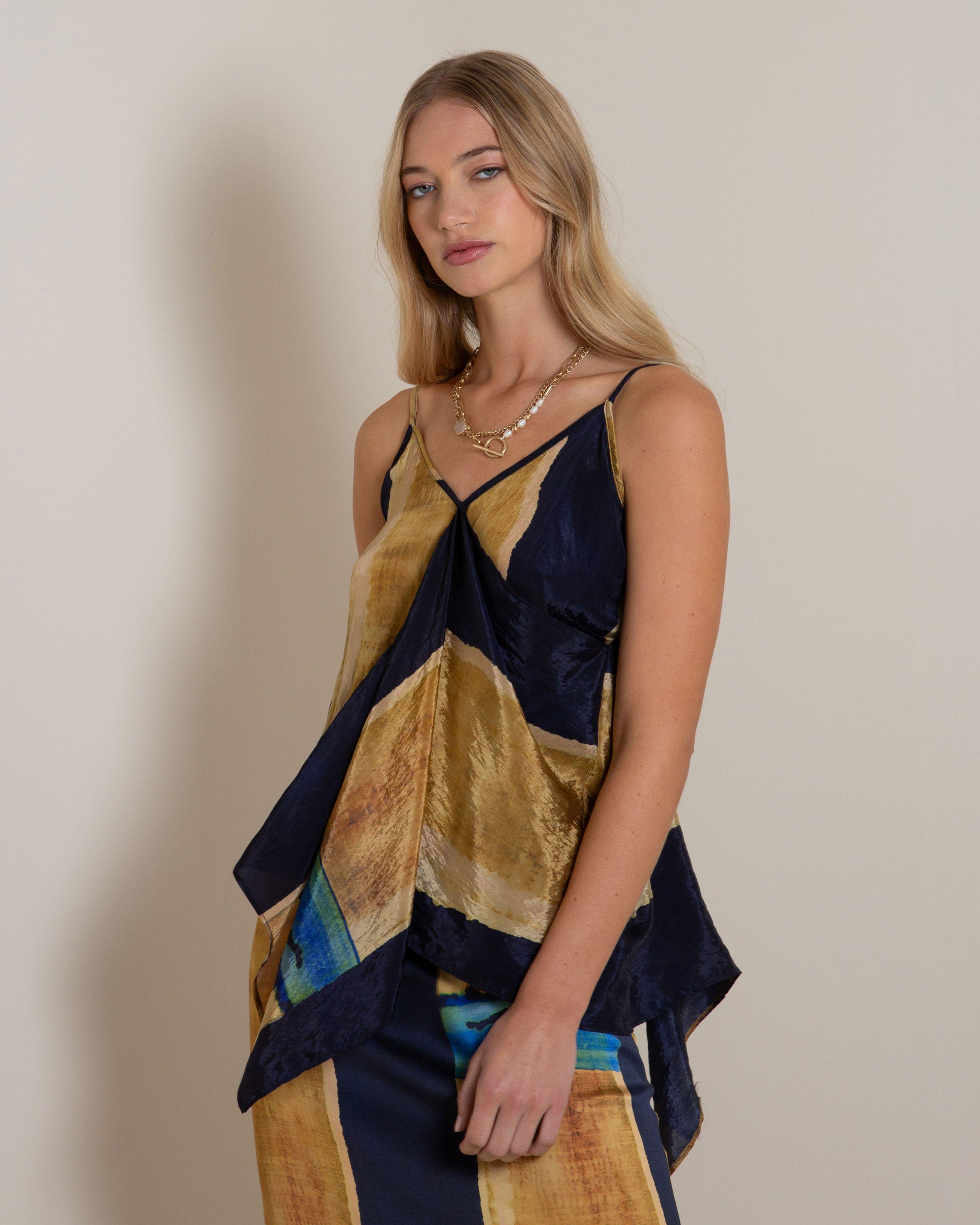Zora Asymmetric Woven Top -  Assorted