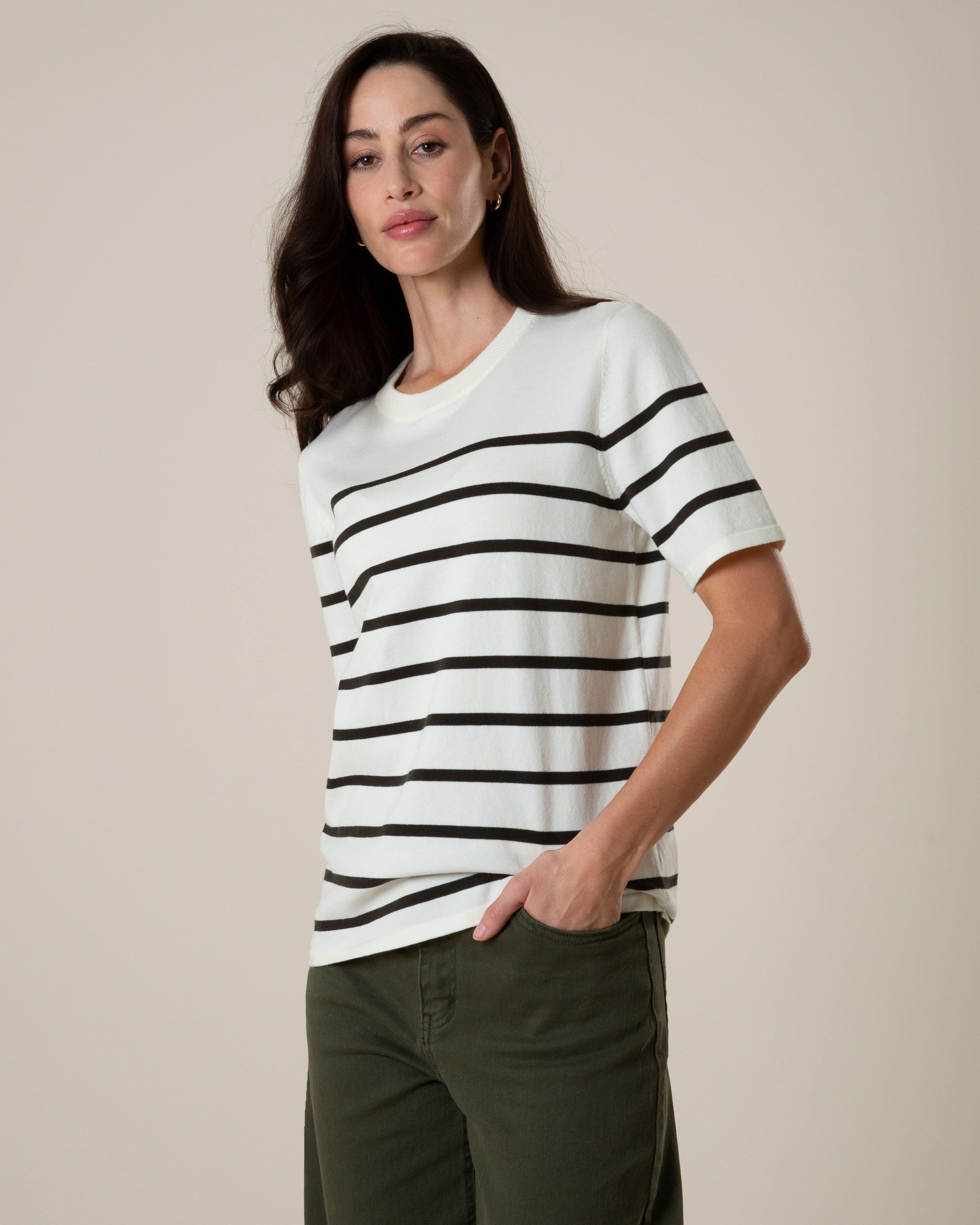 Rare Earth Maple Knitwear T-Shirt -  Milk