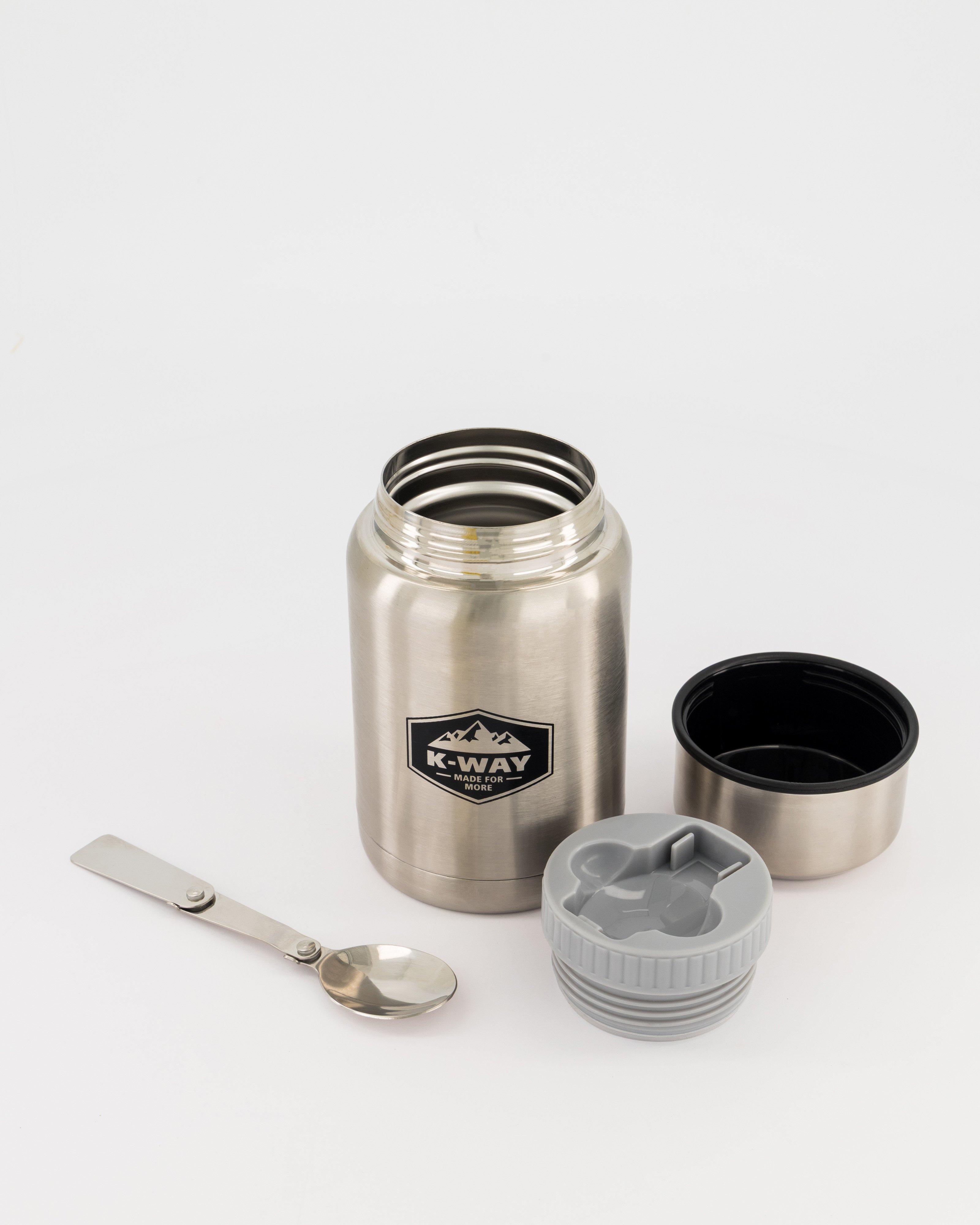K-Way On-The-Go 580ml Food Flask -  Silver