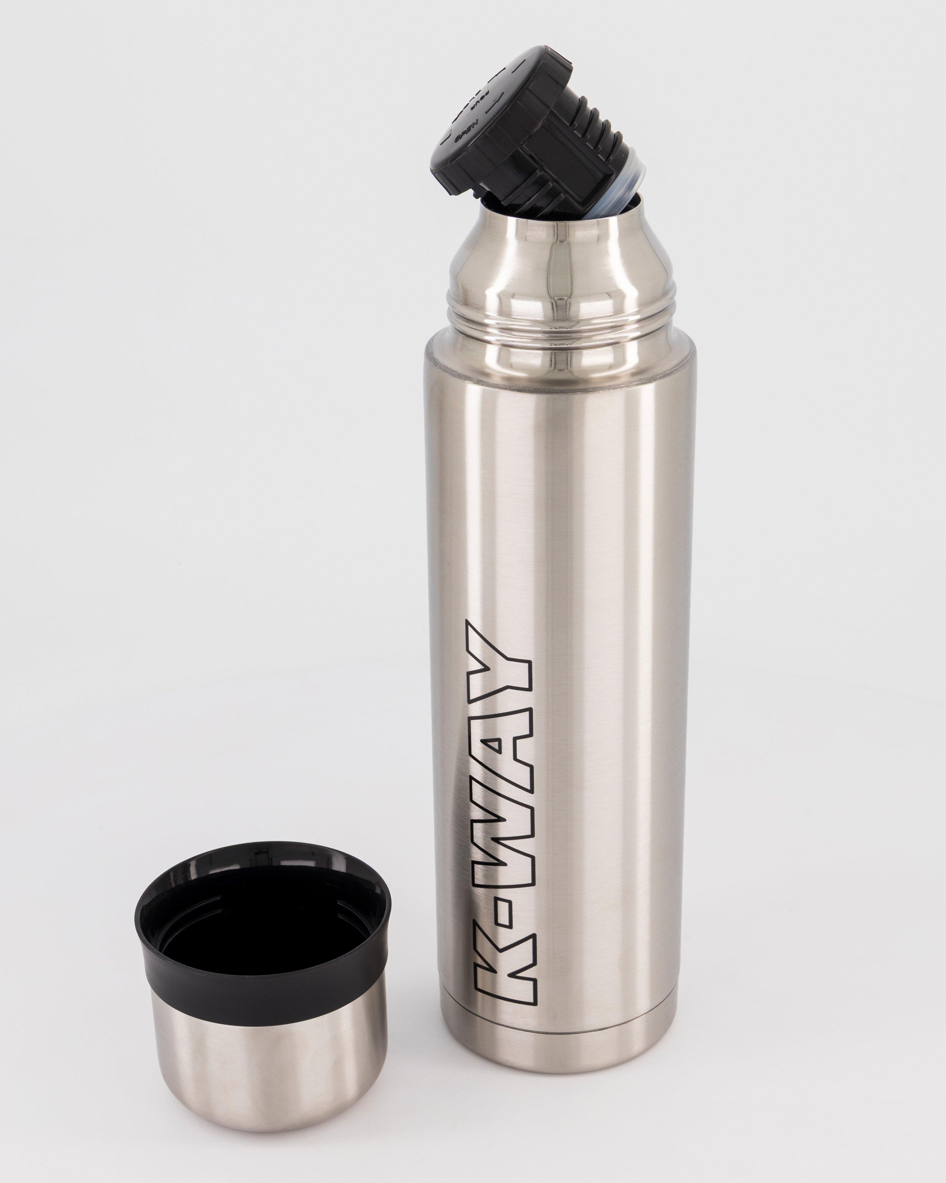 K-Way 1000ml Thermo Transit Flask  -  Silver