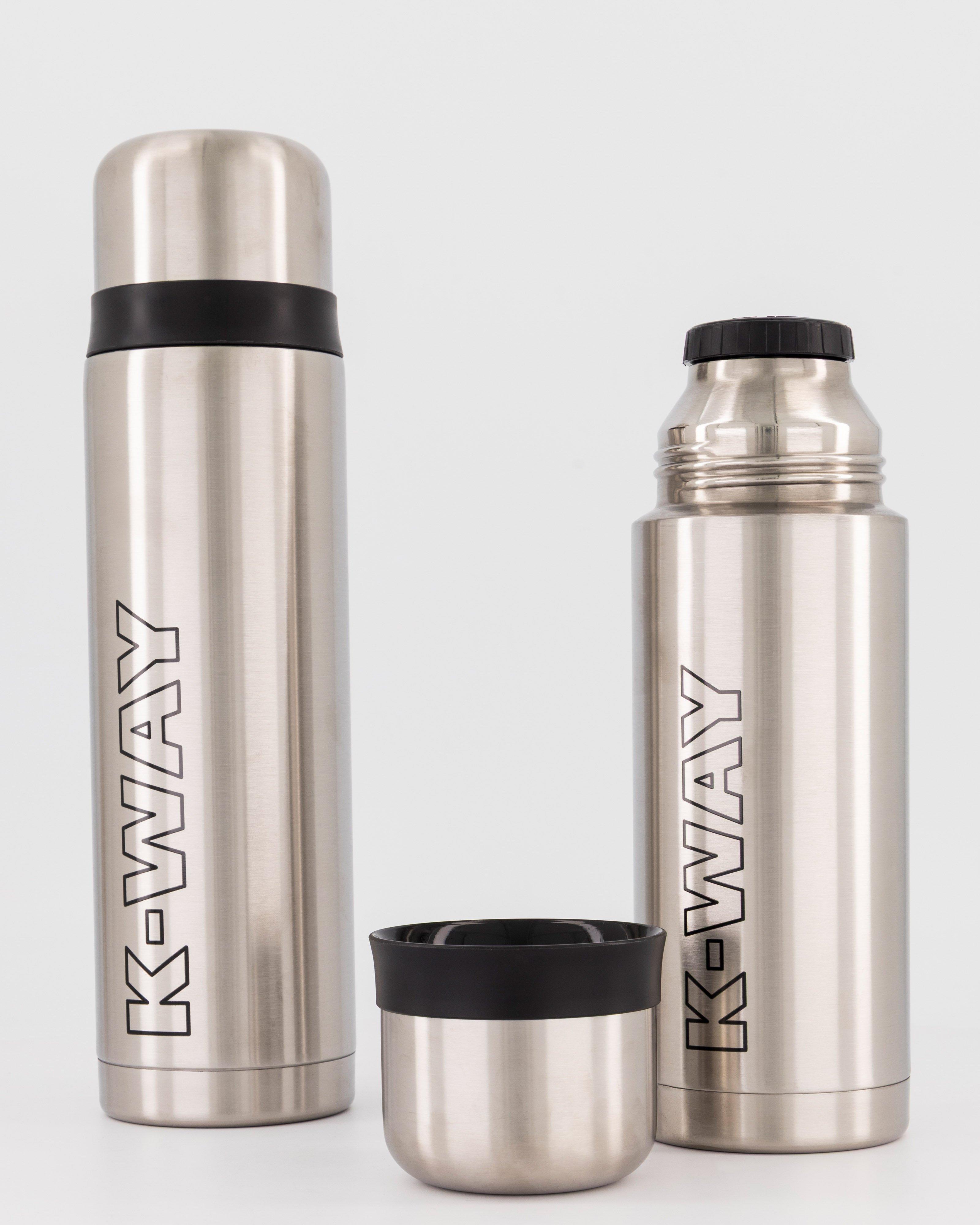 K-Way 1000ml Thermo Transit Flask  -  Silver