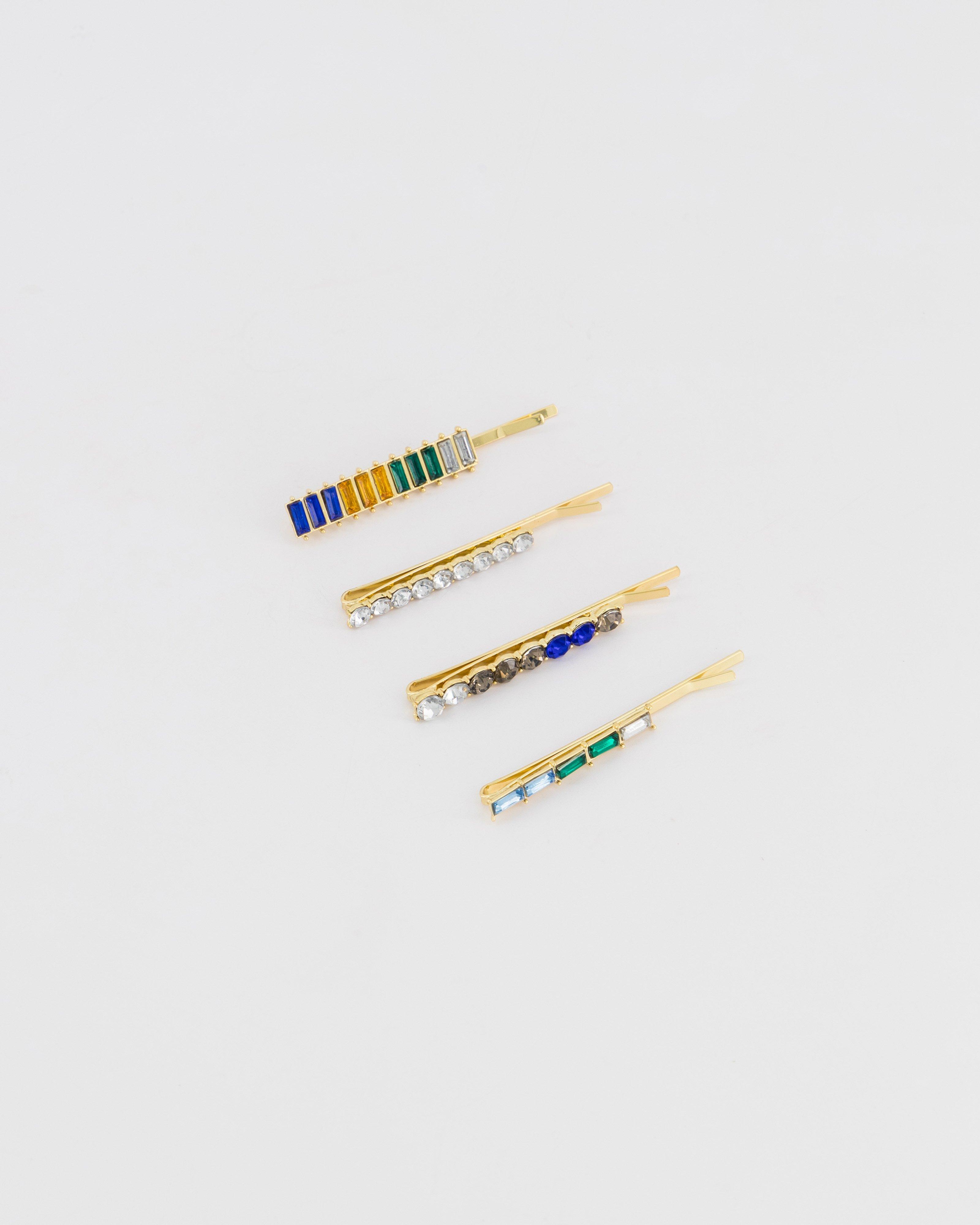 Diamante Clip Set -  Assorted
