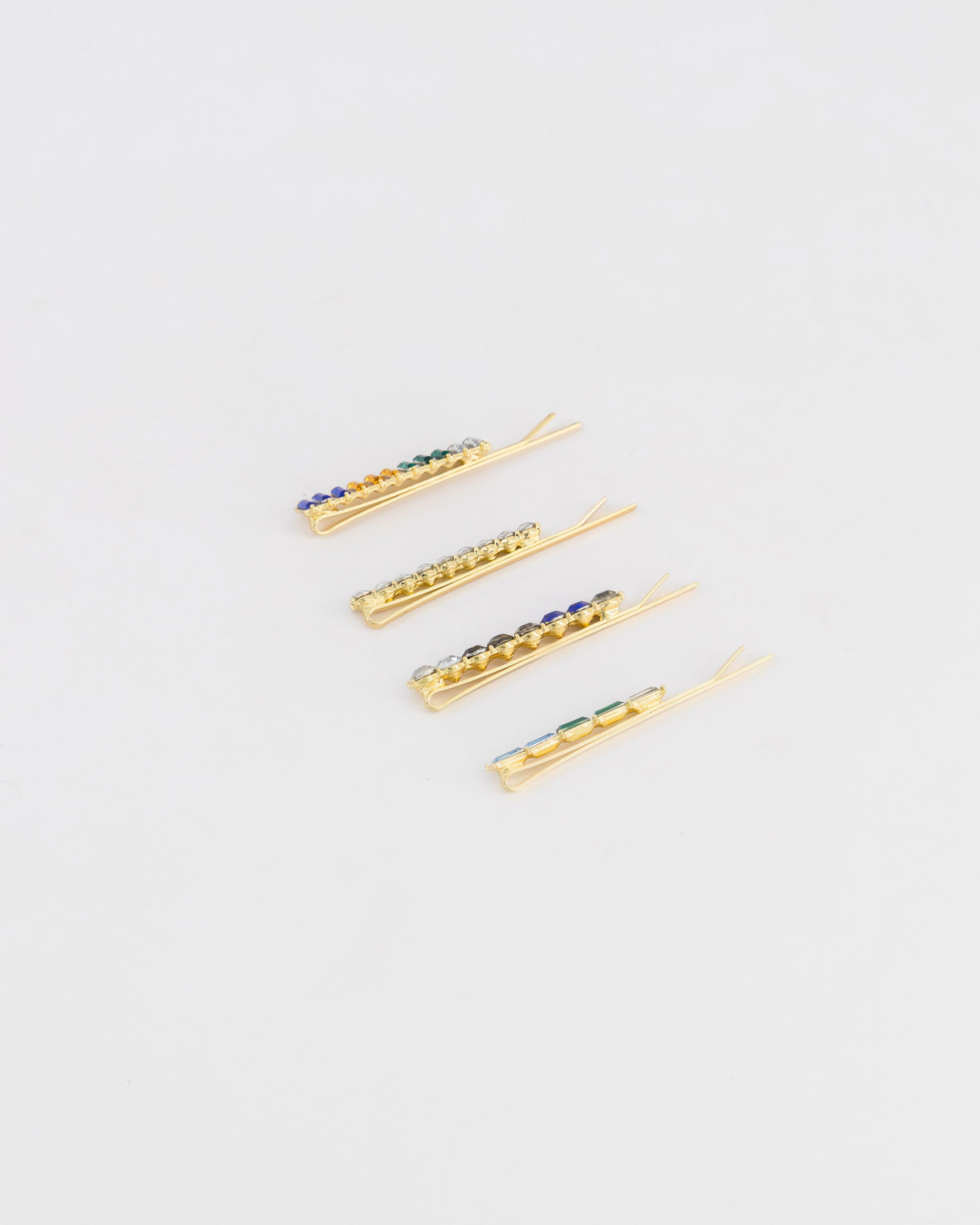 Diamante Clip Set -  Assorted