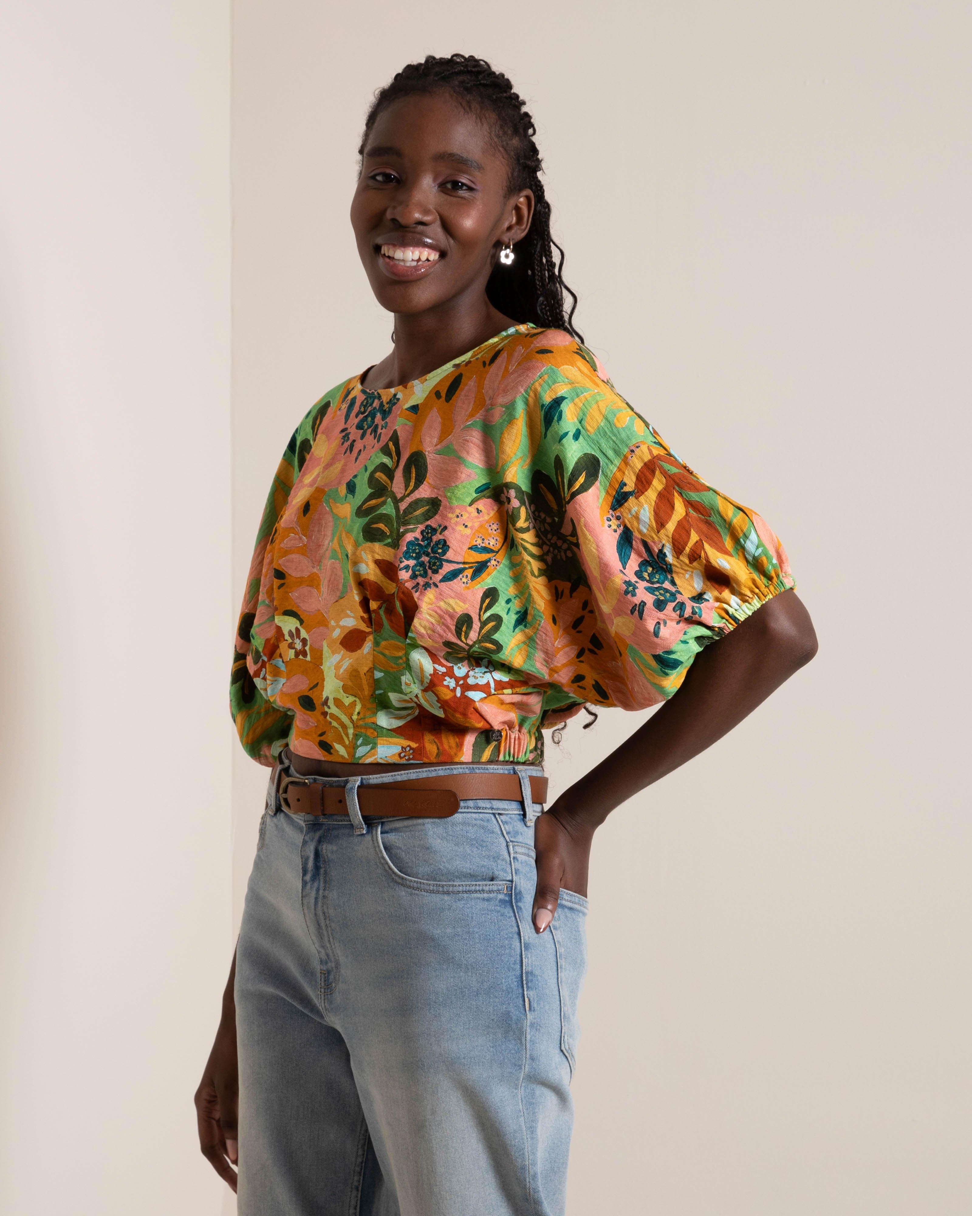 Women's Amanda Popover Blouse | Old Khaki