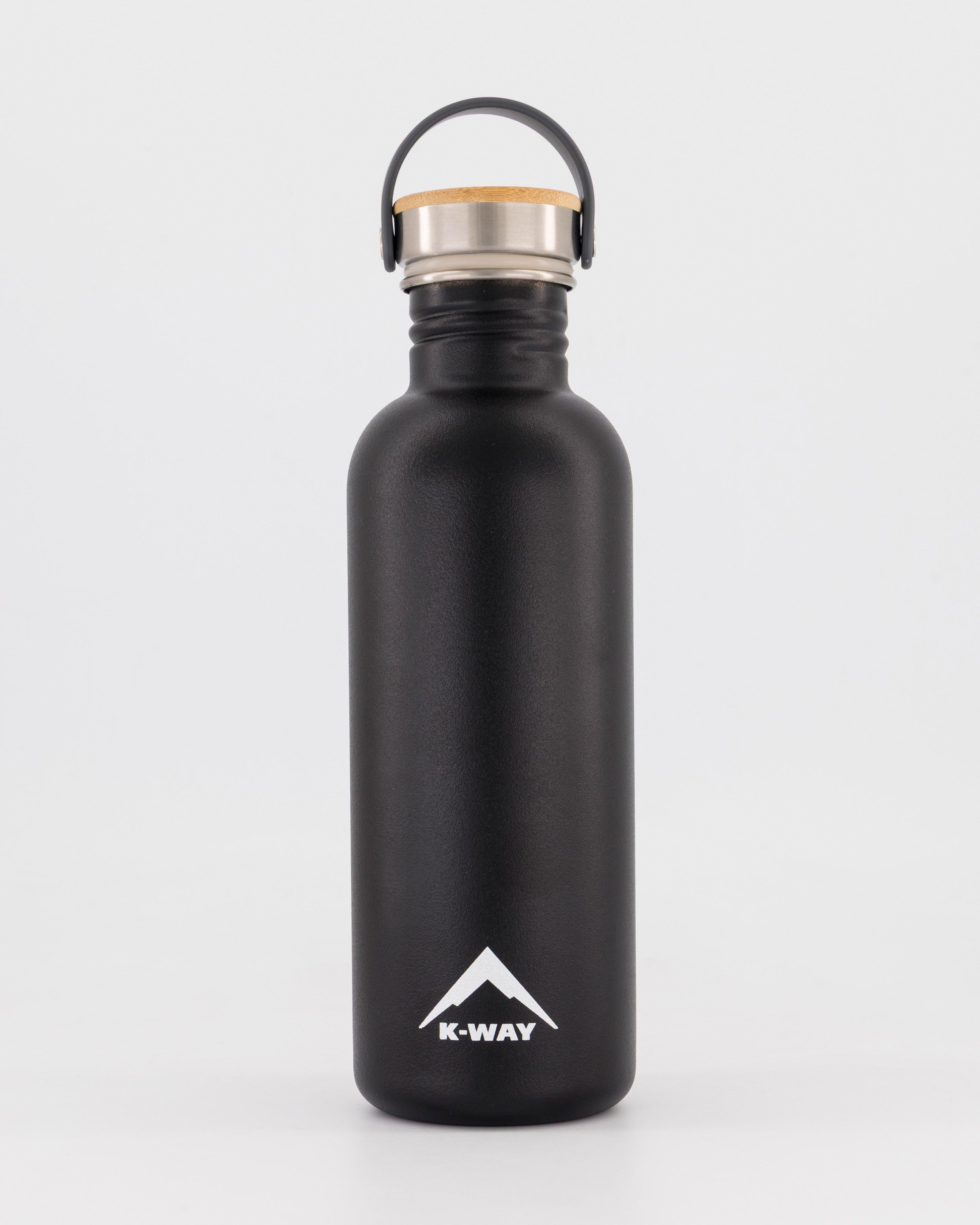 K-Way 1000ml City Bamboo Bottle -  Black