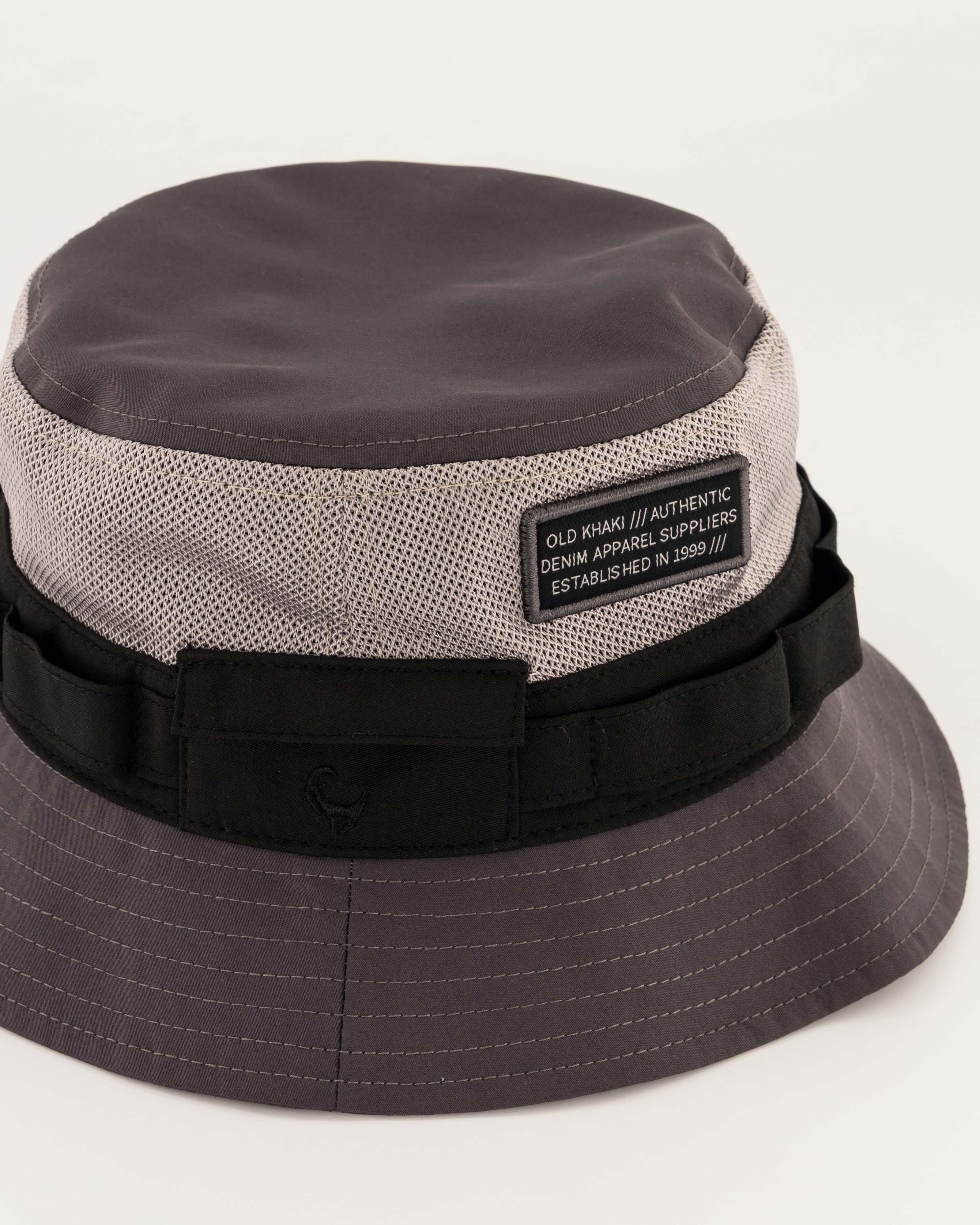 Men's Gunnar Mesh Detail Bucket Hat | Old Khaki