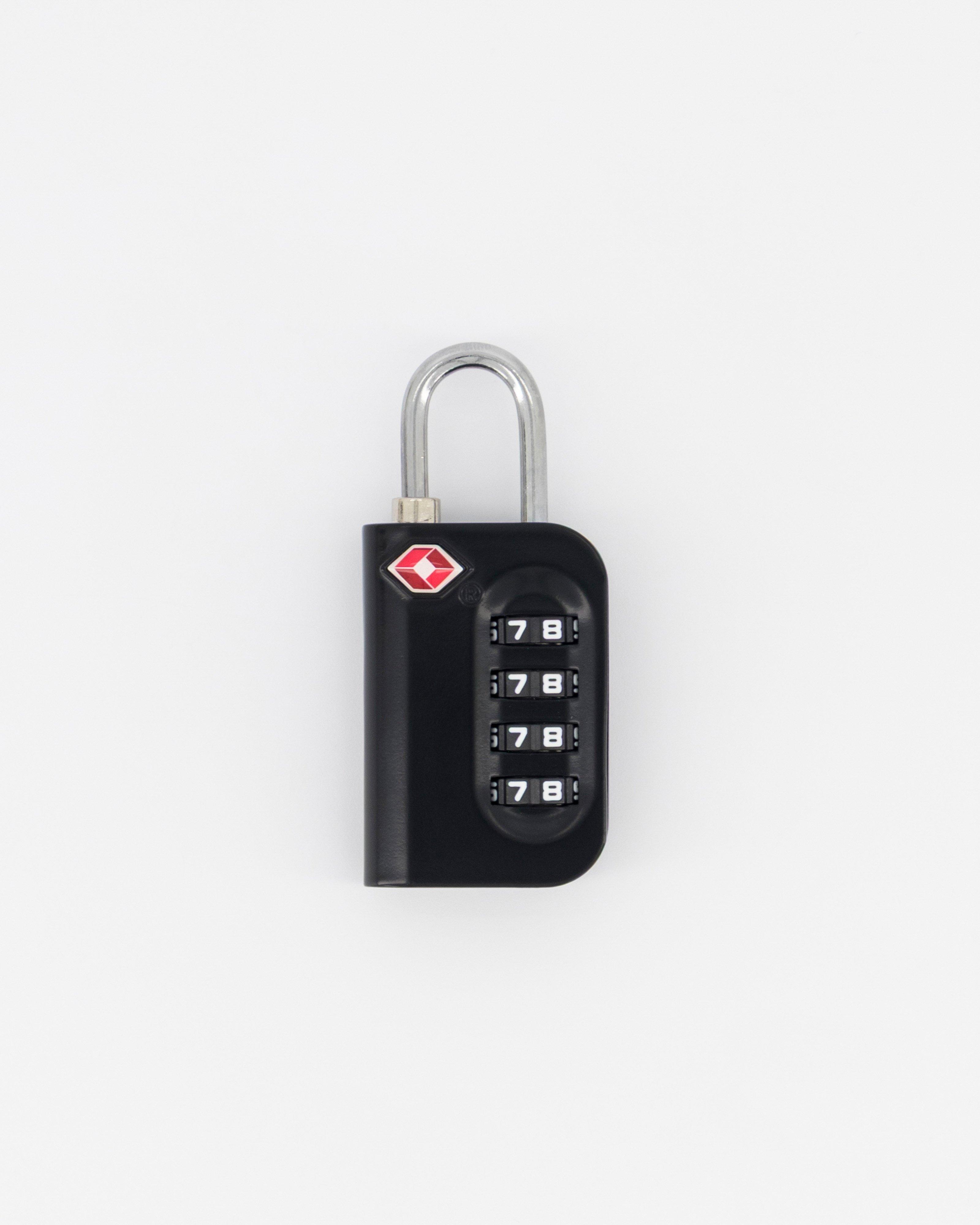 Cape Union 4-Dial TSA Combination Lock -  Black