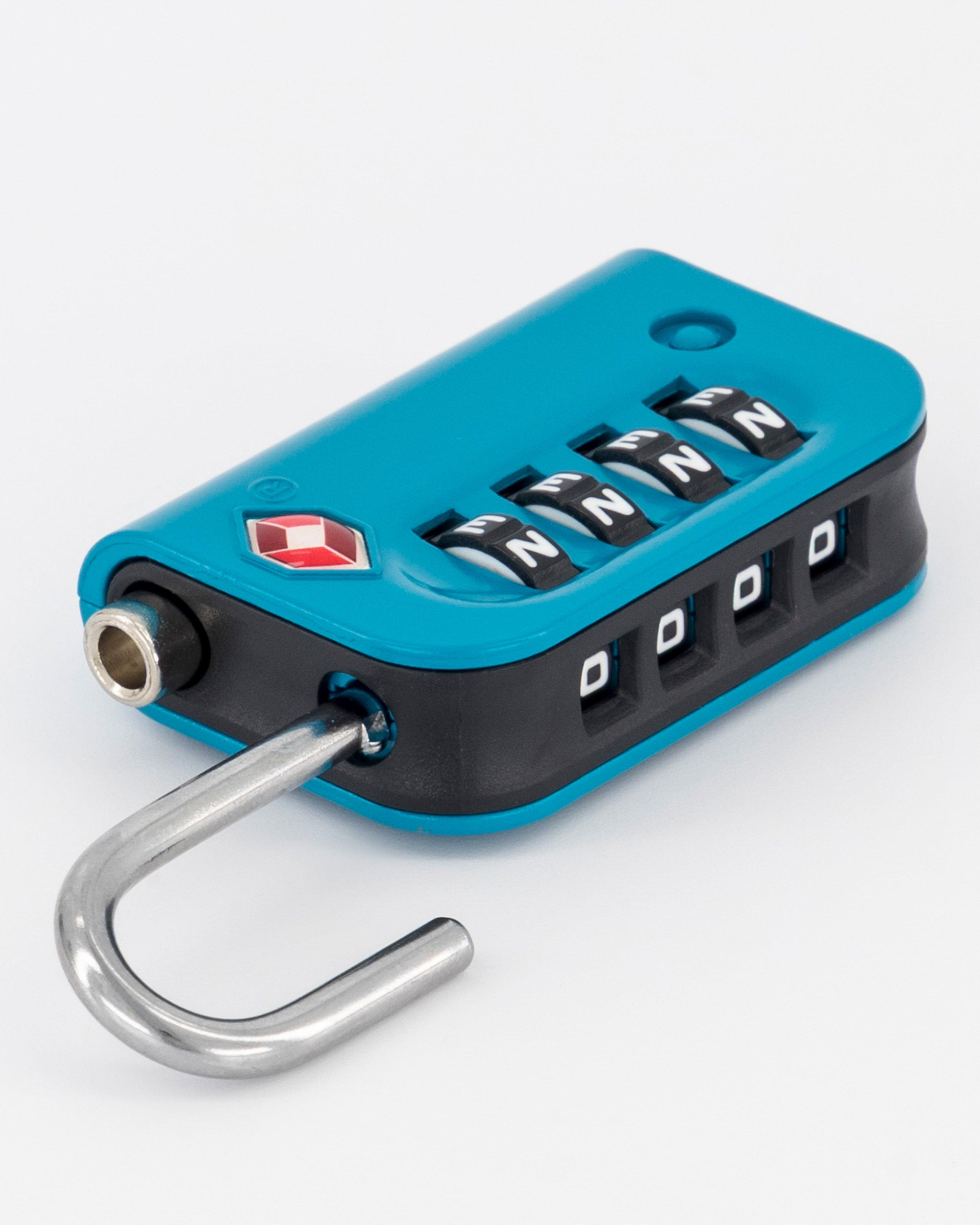 Cape Union 4-Dial TSA Combination Lock -  Teal