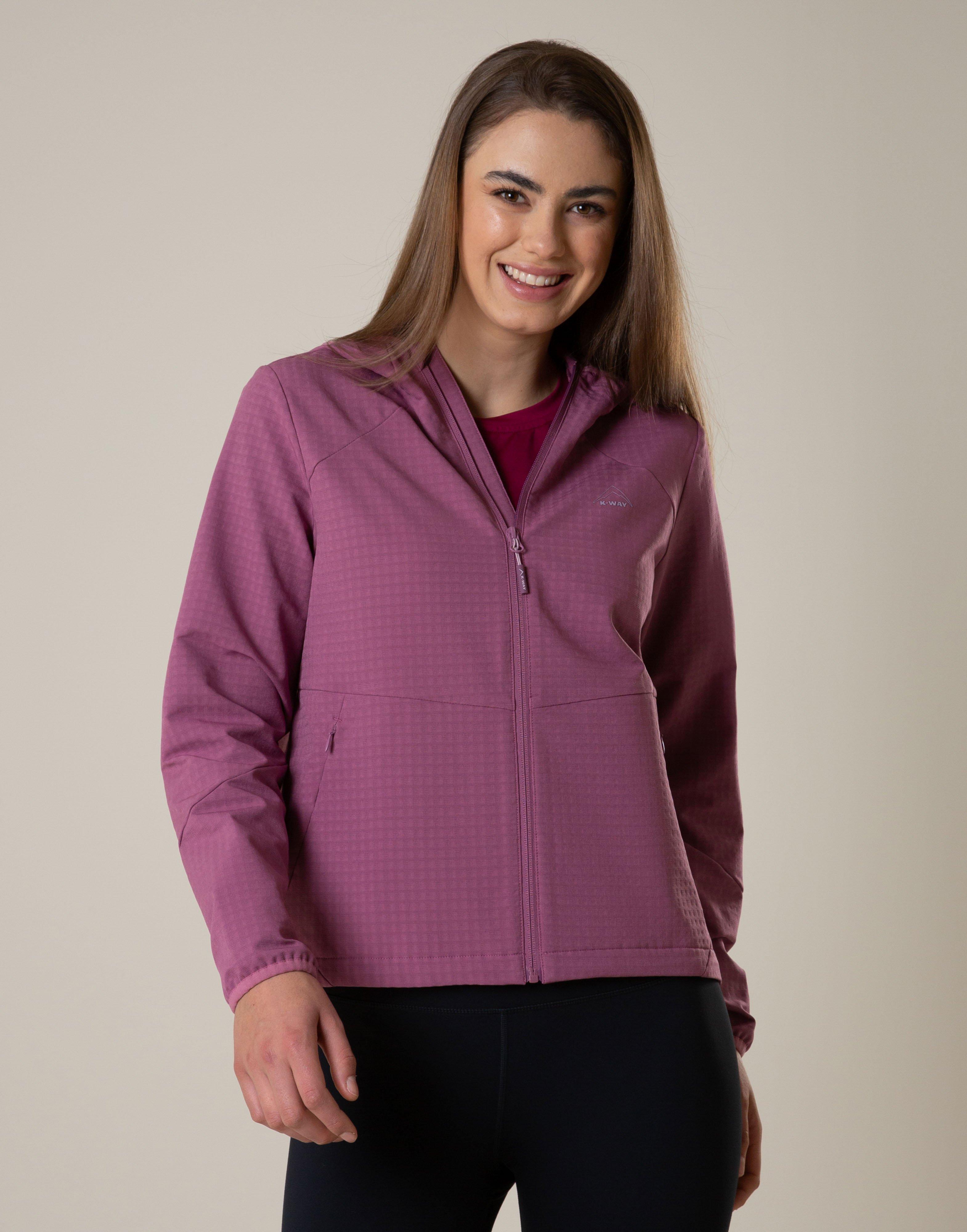 K-Way Women's Rogue Full Zip Softshell Jacket -  Mauve