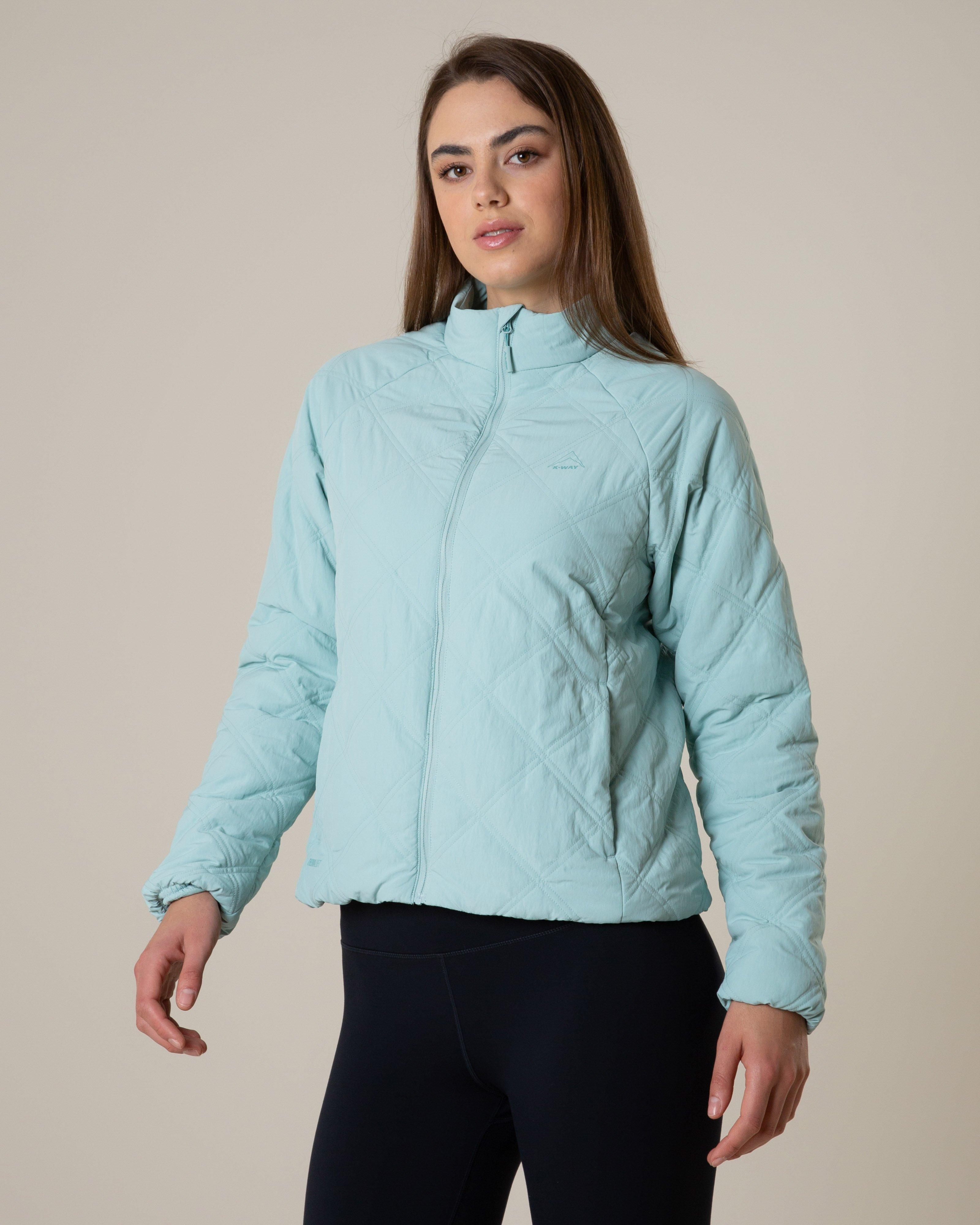 K-Way Women’s Amber Puffer Jacket  -  Turquoise