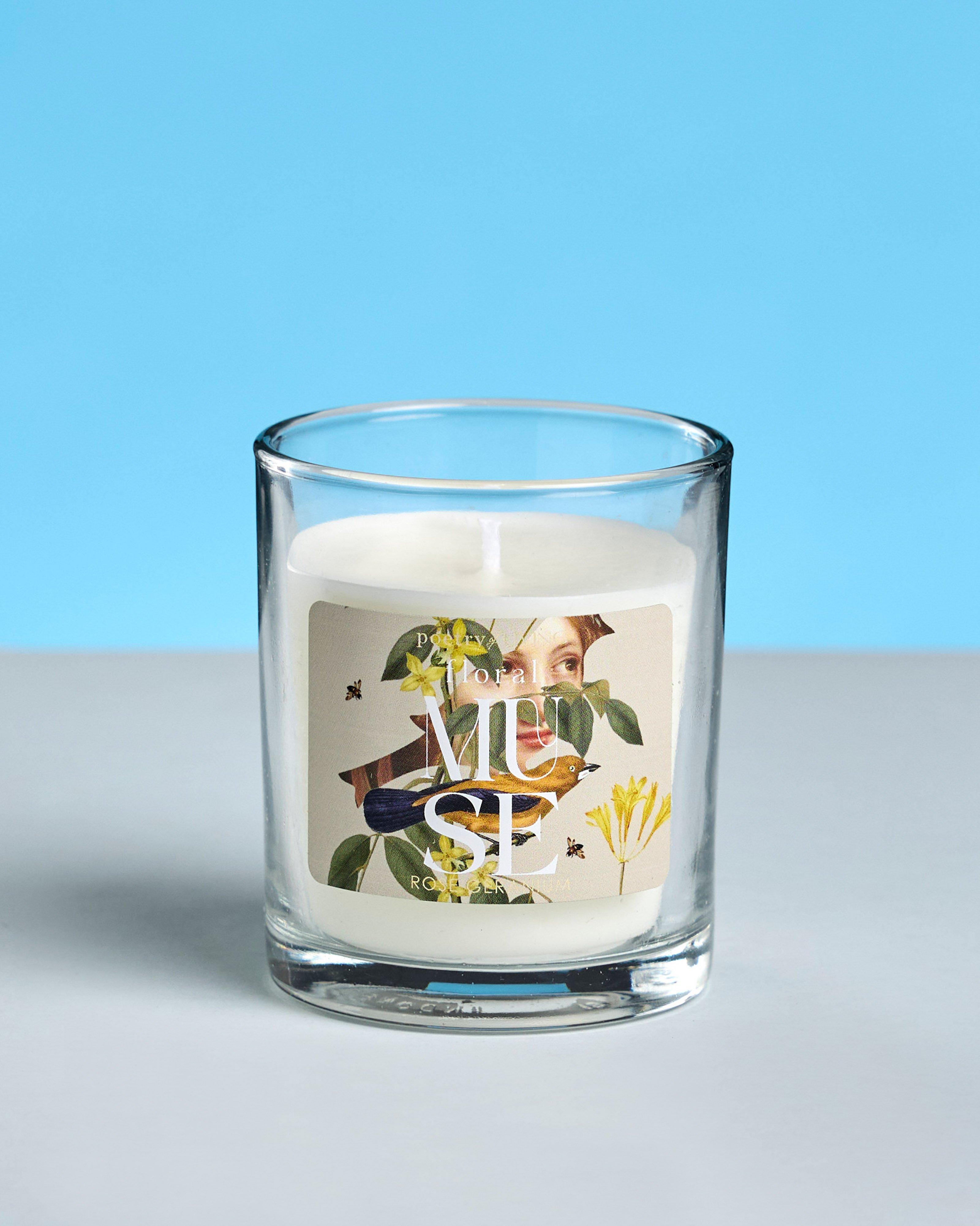 Floral Muse Rose Geranium Boxed Candle -  Assorted
